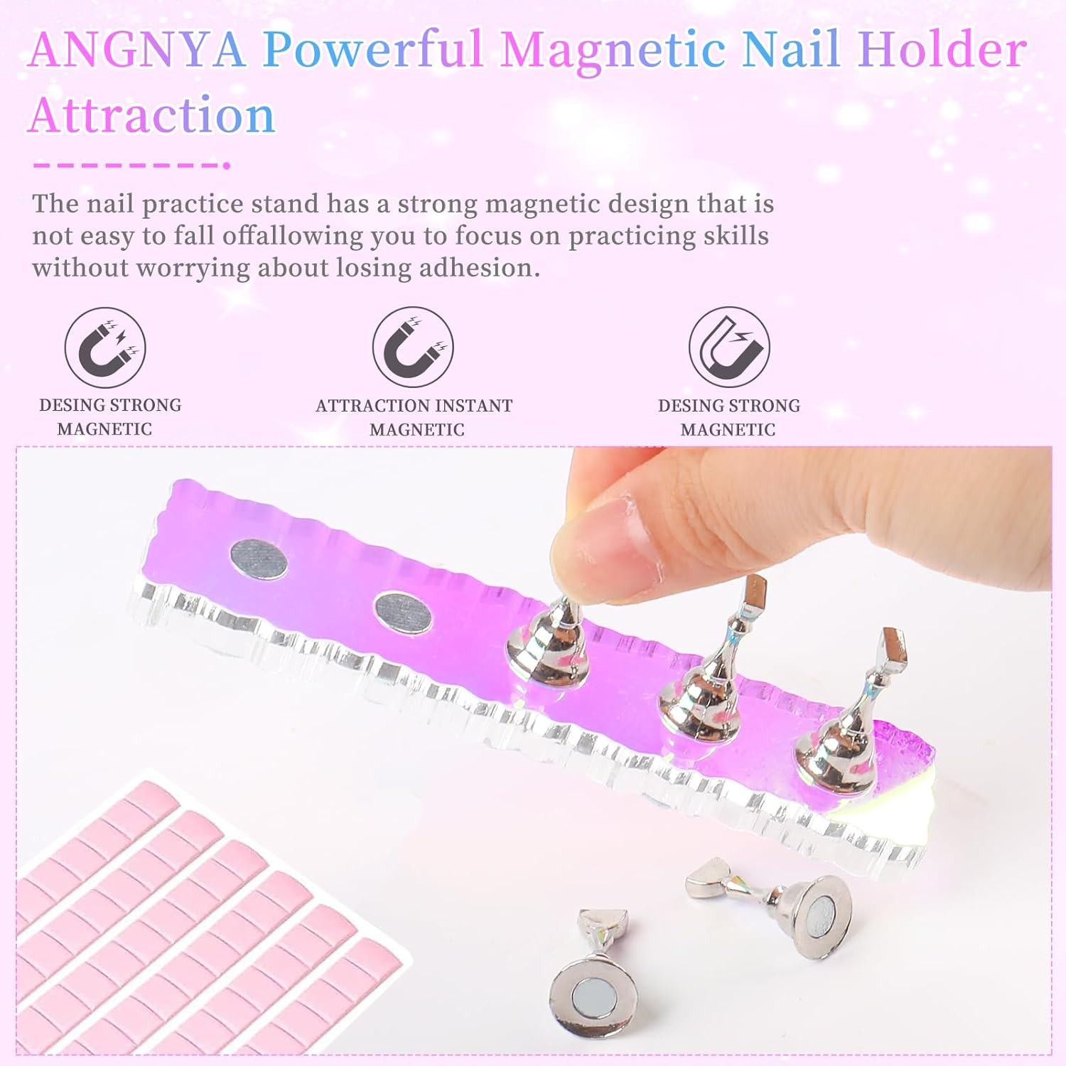 Aurora Nail Holder for Painting Nail (Flower) image number 5