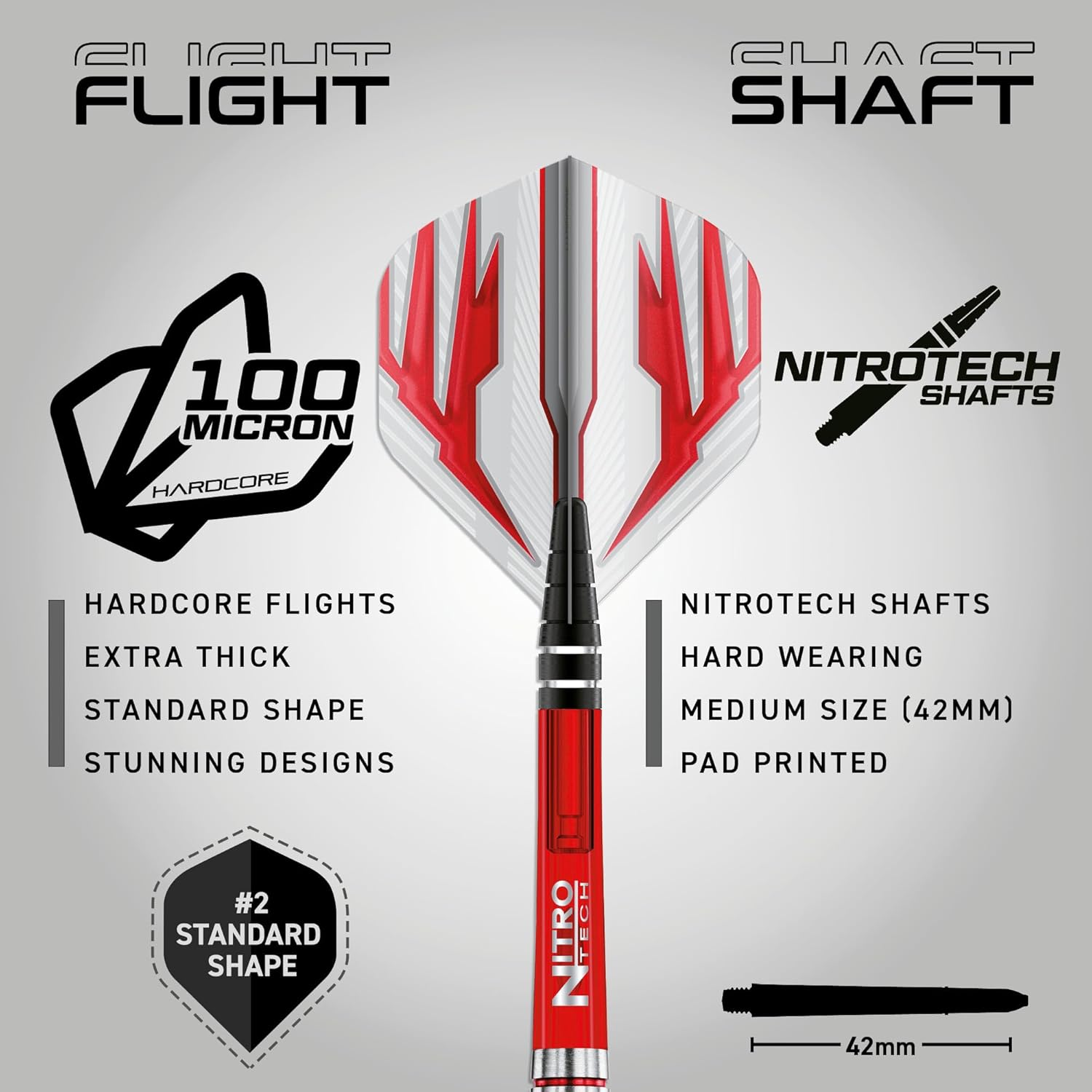 Reflex 24G - Tungsten Darts Set with Flights and Stems image number 2