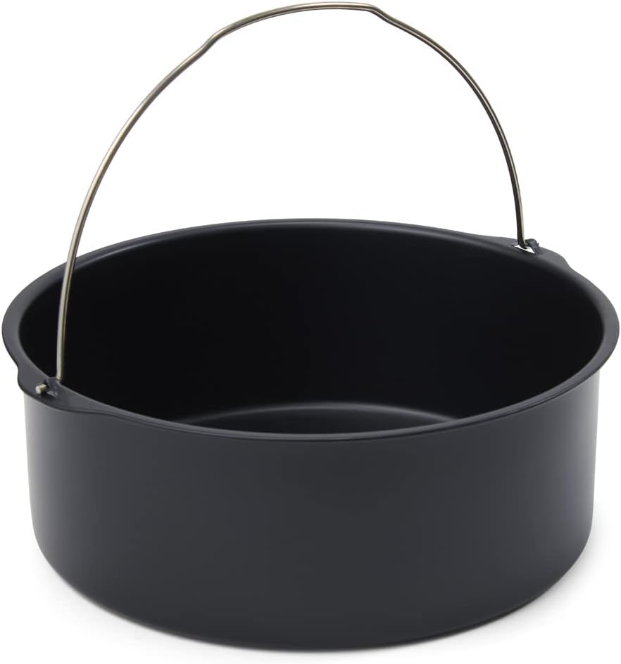 Patisse Deep Cake Pan for Air Fryer, Small, Black image number 4