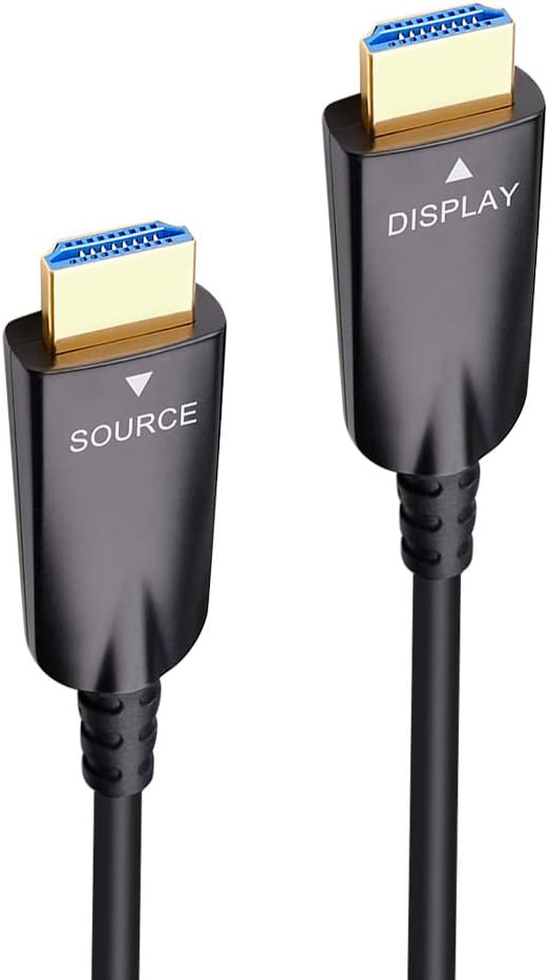 DTECH 100Ft HDMI Male to Male Cable with 1080P 60Hz 4K 30Hz HDMI Fiber Optic Technologies for Long Distance Connection(30M,Black) image number 3