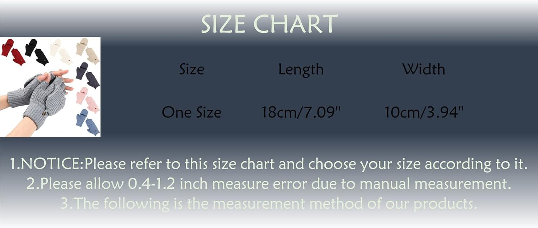 Women'S Breathable Gloves Winter Knit Convertible Fingerless Gloves Wool Gloves Thermal Gloves Unisex - Beige image number 4