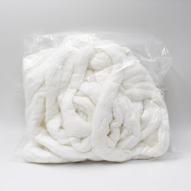 2 Pcs Perm Salon Cleaning Cotton Hair Salon Accessories Beauty Coil Cleaning Cotton Strips Hairdressing Cotton Strips Hair Salon Cotton Supplies Salon Beauty Cotton White