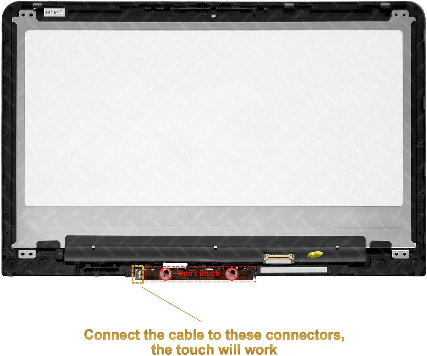 LCDOLED&reg; 13.3 Inch Fullhd 1920X1080 LED LCD Display Touch Screen Digitizer Assembly + Bezel for HP Pavilion X360 13-U128Tu 13-U129Tu 13-U130Tu 13-U131Tu 13-U133Tu 13-U151Tu with Touch Control Board image number 3