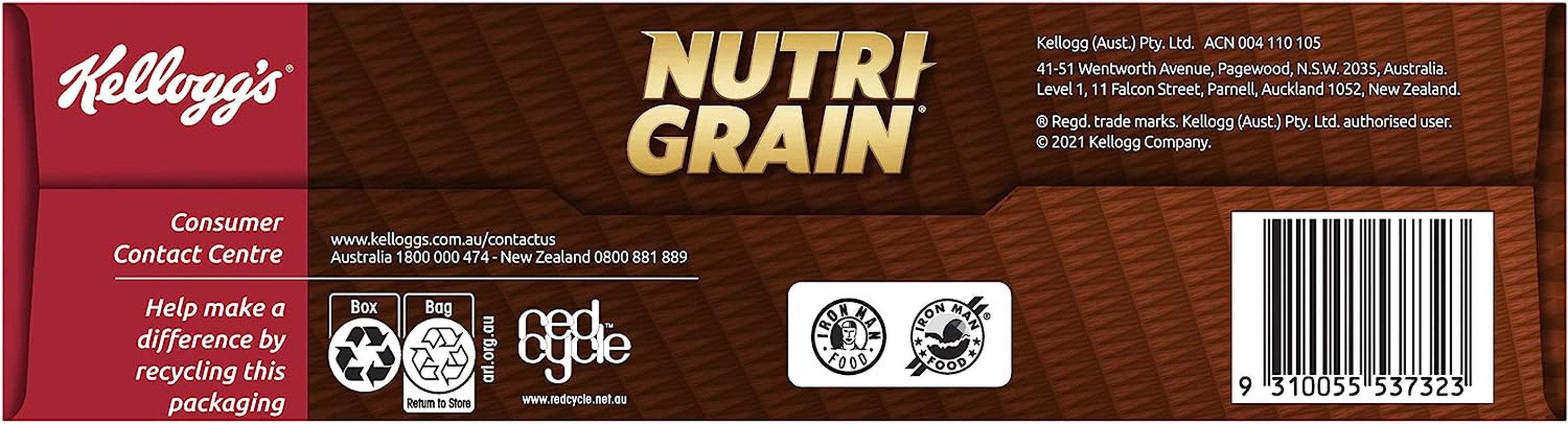 Kellogg'S Nutri-Grain Protein Breakfast Cereal, 500G image number 3