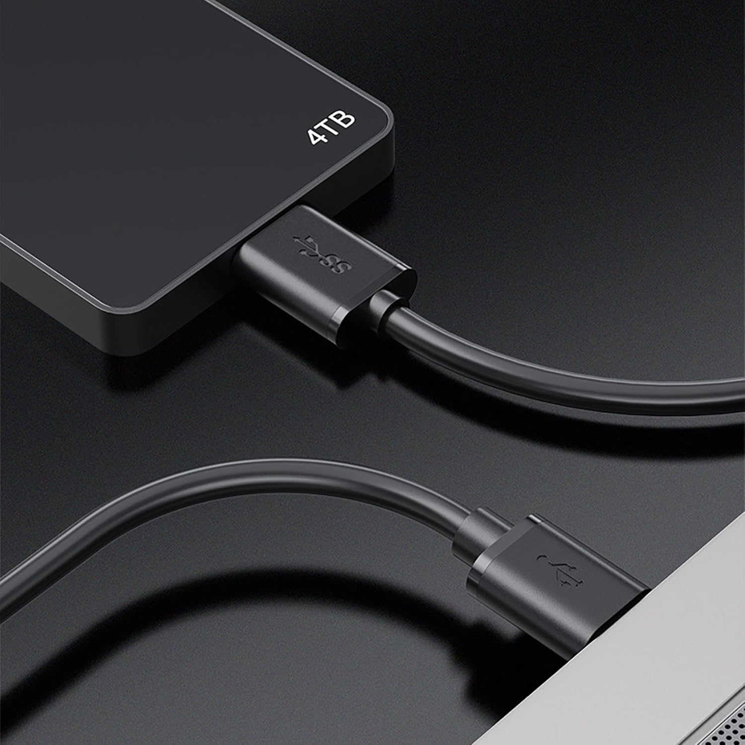 USB 3.0 Hard Drive Cable, Tunghey USB-A to Micro B Cable Compatible with Galaxy S5, Note 3, Note Pro 12.2, Camera, Hard Drive and More USB 3.0 5Gbps Data Transfer Cord (1M)