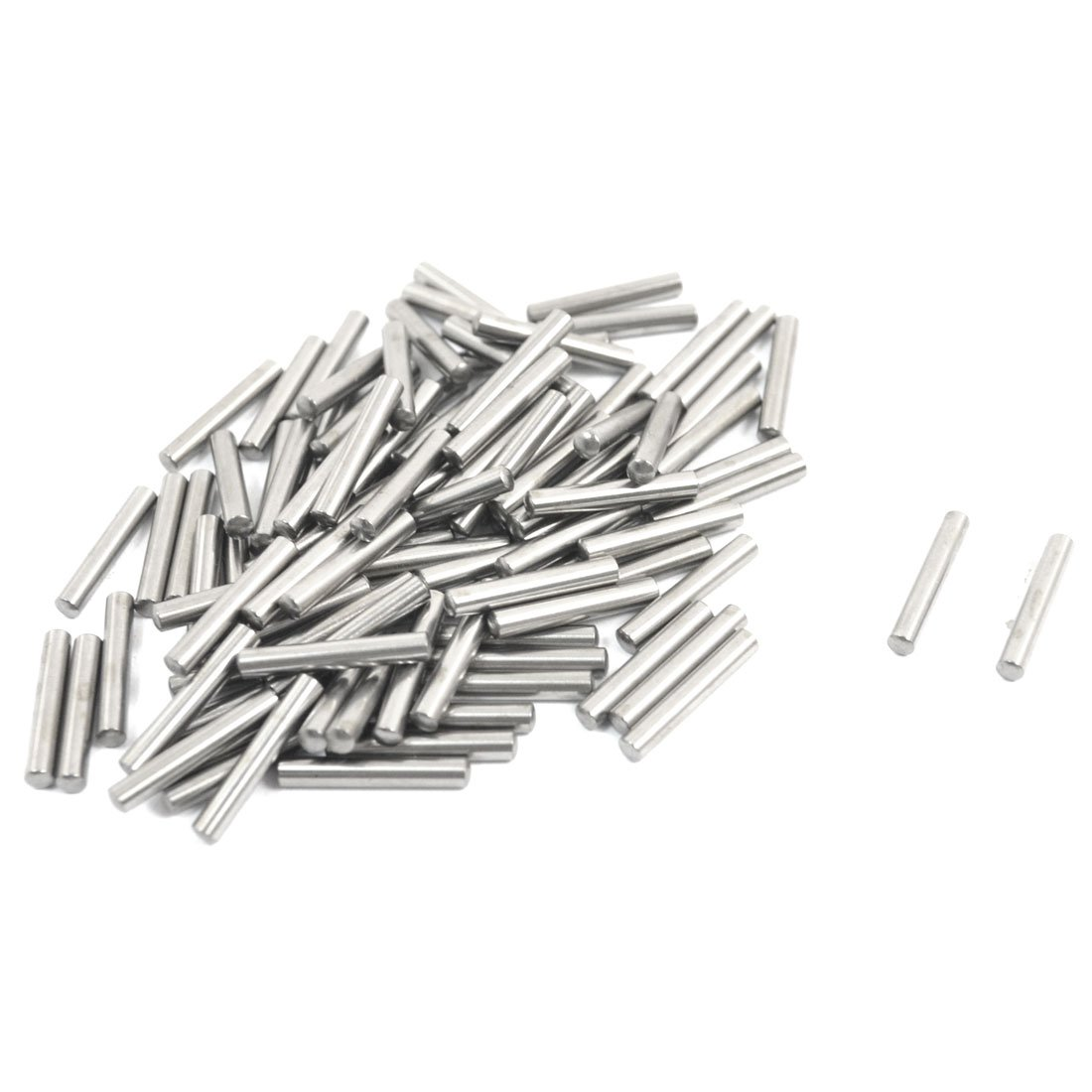 Uxcell 100 Pcs 2Mm X 13Mm Parallel Dowel Pins Fasten Elements Silver Tone