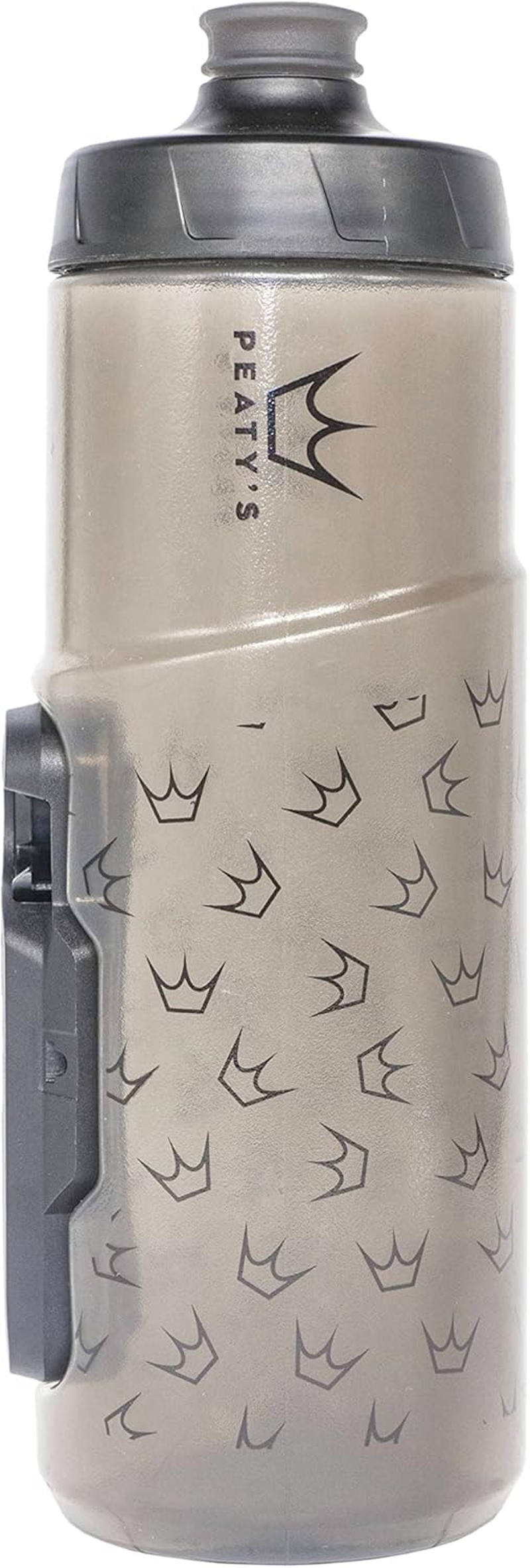 Peaty'S X Fidlock Lockin Magnetic 600Ml Bike Water Bottle & Mount, Bicycle Drink Bottles, Cycle Accessories for Mountain Biking & Cycling, Premium Alternative to Cage, Twist & Release - Crown Smoked image number 3