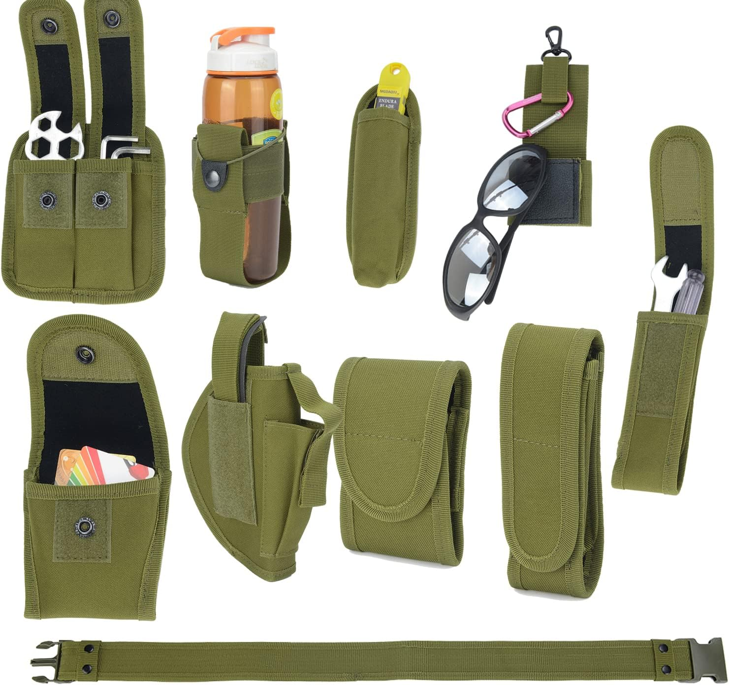 Law Enforcement Utility Tactical Belt Multifunctional Outdoor Training Belt Bag Hiking Belt Patrol Military