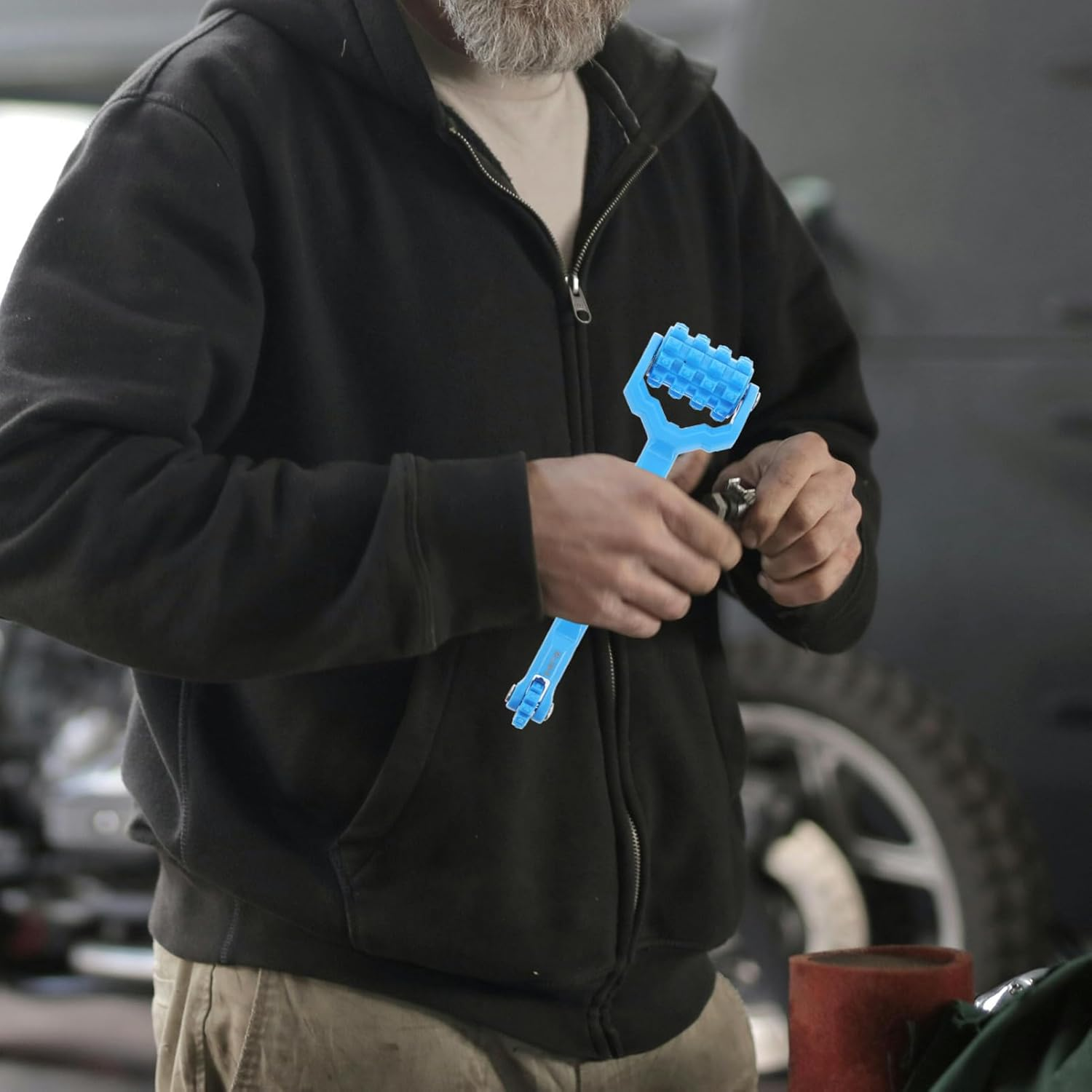 ULTECHNOVO Plastic Rollers for Car Sound Deadening Dual-Head Roller Tool for Noise Insulation and Automotive Accessories image number 4