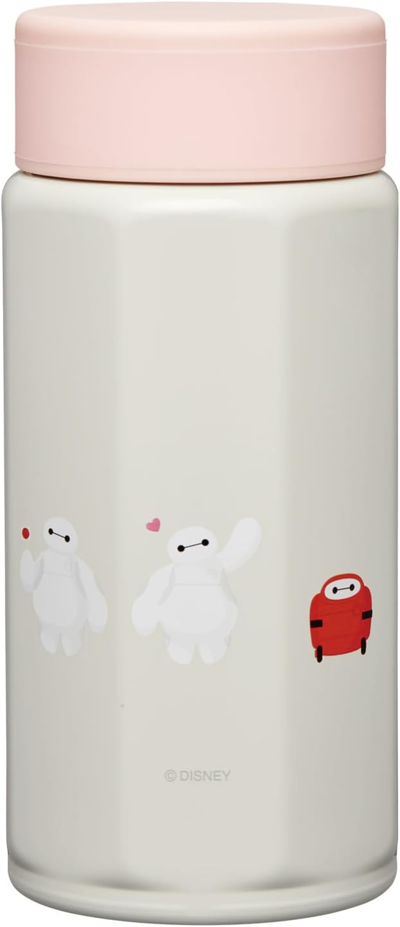 Skater Sweet STO4-A Octagonal Stainless Steel Mug Bottle, 11.8 Fl Oz (350 Ml), Thermal, Cold Retention, Disney'S Baymax image number 4