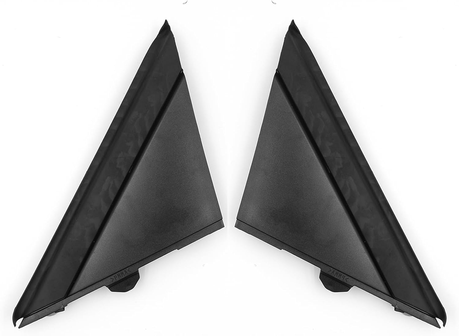 Compatible with 12-17 Fiat 500 MATT Black Left & Right Door Mirror Flag Cover MOLDINGS image number 3
