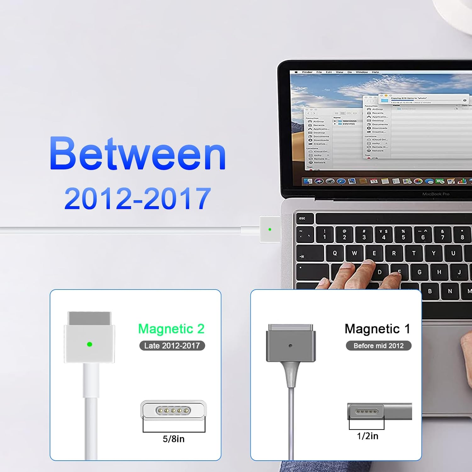 Mac Book Air Charger,Replacement for Mac Book Air 45W T-Tip Shape Connector Power Adapter,Laptop Charger Compatible with Macbook Air 11-Inch/13-Inch（Applicable to 2012 2013 2014 2015 2017） image number 2