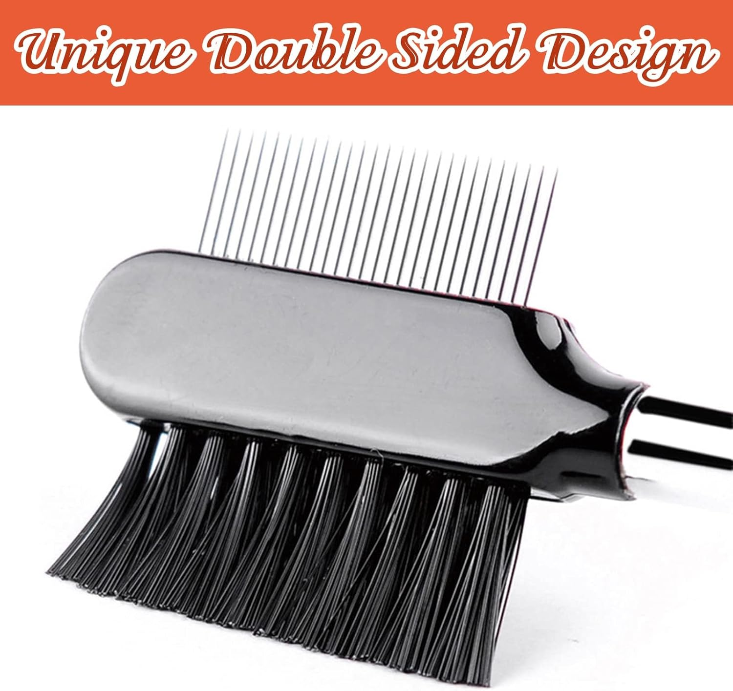 Dog Tear Stain Remover Comb,2 PCS Dog Flea Comb Double-Sided Tear Stain Remover Comb Grooming Comb Eye Comb Brush for Pet Cat Dogs Kitten Puppy image number 5