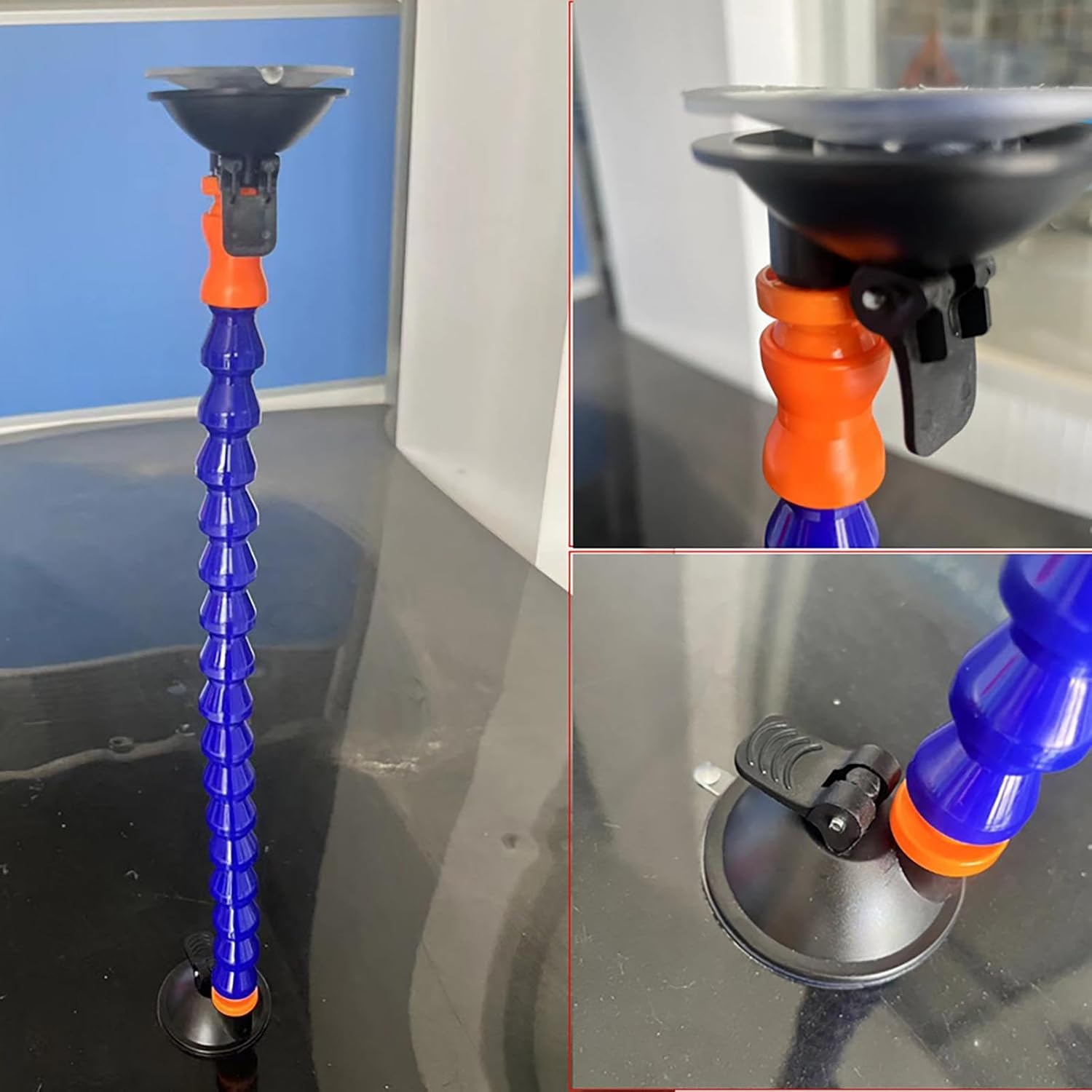 Double Head Dent Puller Tool, Strong Suction Cup Dent Remover, Car Dents Repair Tool Features Two Heads for Vehicle Body, Glass, Tile, and Mirror, 2.56 Inches image number 5