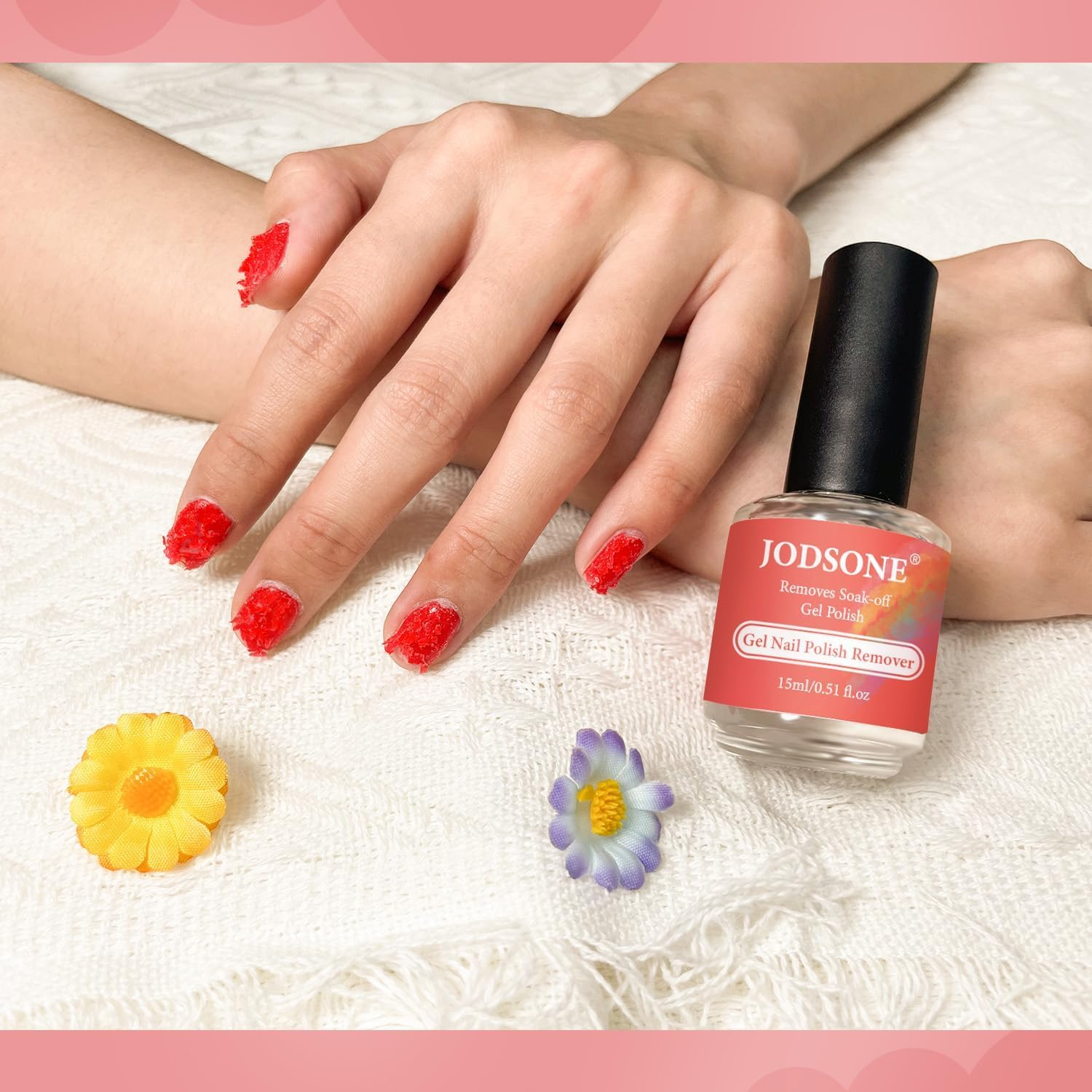 JODSONE 15ML Gel Nail Remover No Need Soaking or Wrapping Gel Remover for Nails 3-5 Minutes Easy and Quick image number 4