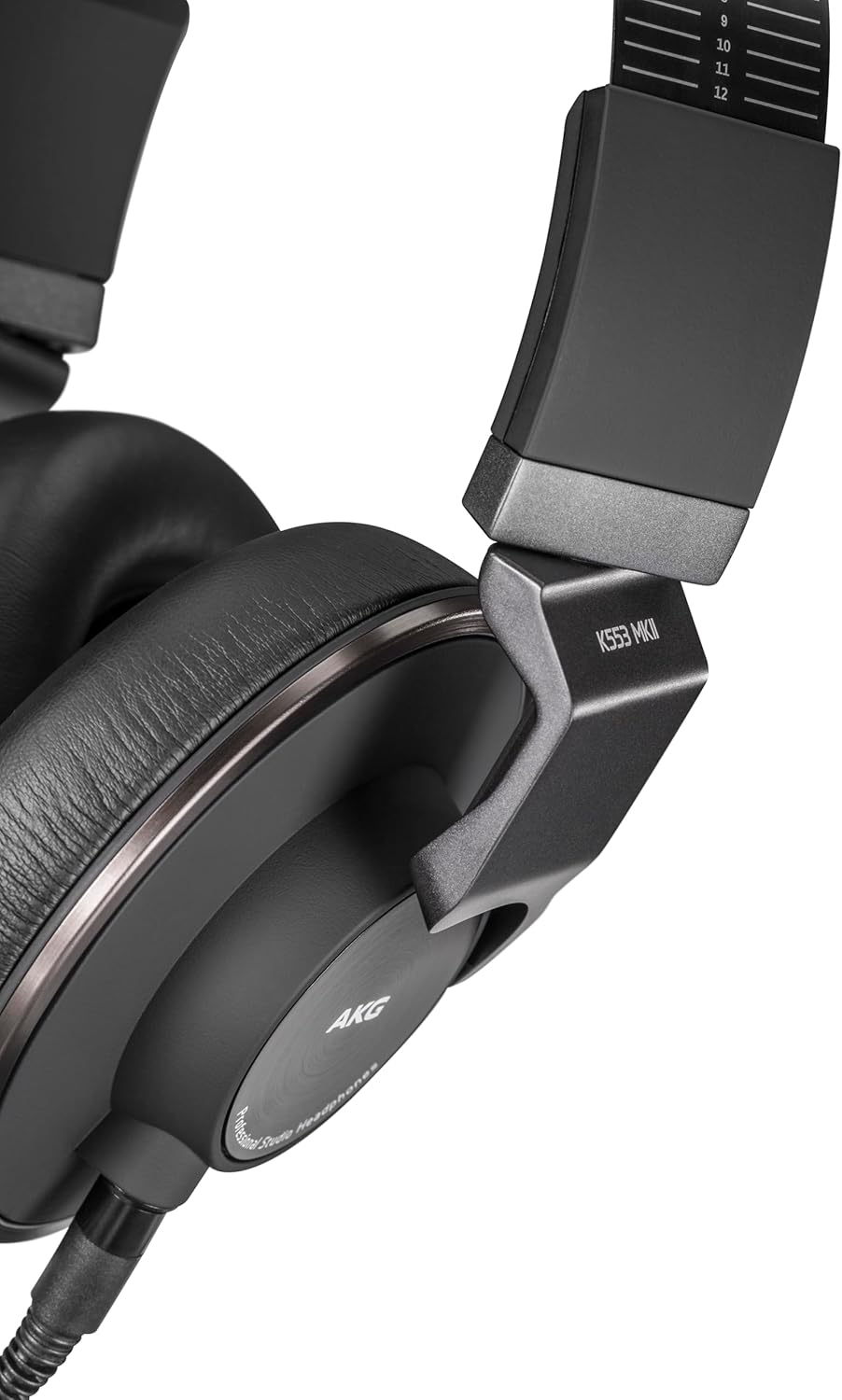 AKG Pro Audio K553 MKII Over-Ear, Closed-Back, Foldable Studio Headphones,Black image number 4
