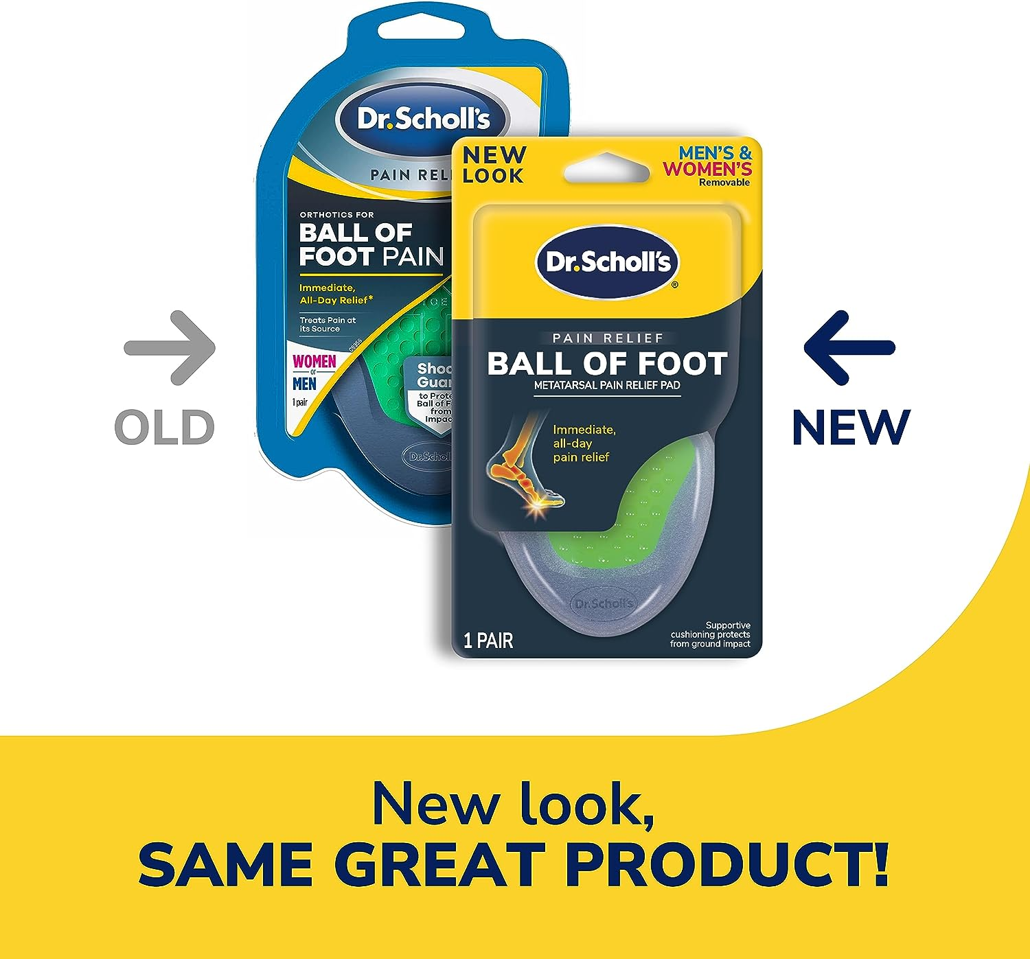 Dr. Scholl'S BALL of FOOT Pain Relief Orthotics (One Size) // Clinically Proven Immediate and All-Day Relief of Ball-Of-Foot Pain by Lifting and Reducing Pressure on Metatarsal Bones image number 3