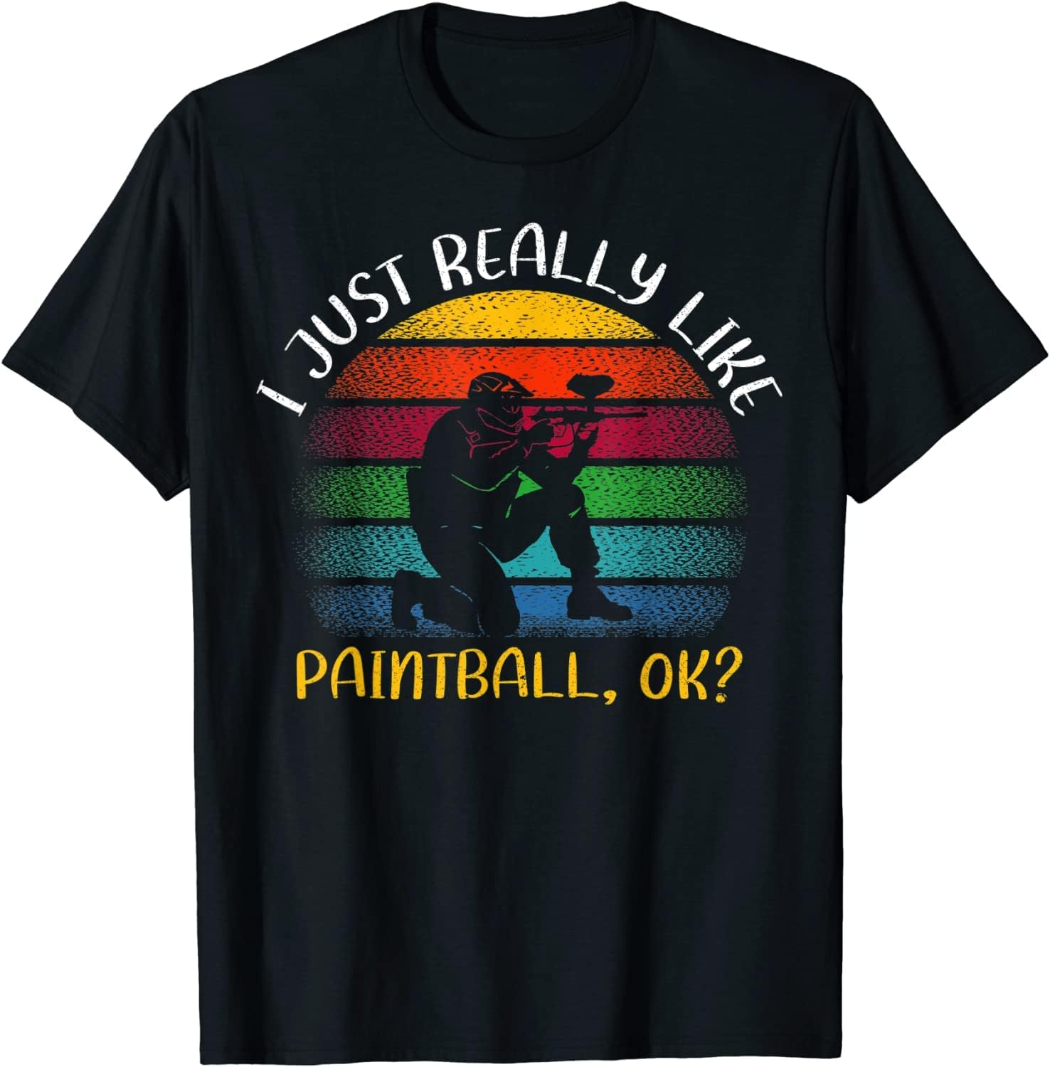 Vidiamazing Vintage Paintball Lover I Just Really like Paintball Ok Ds5876 T-Shirt