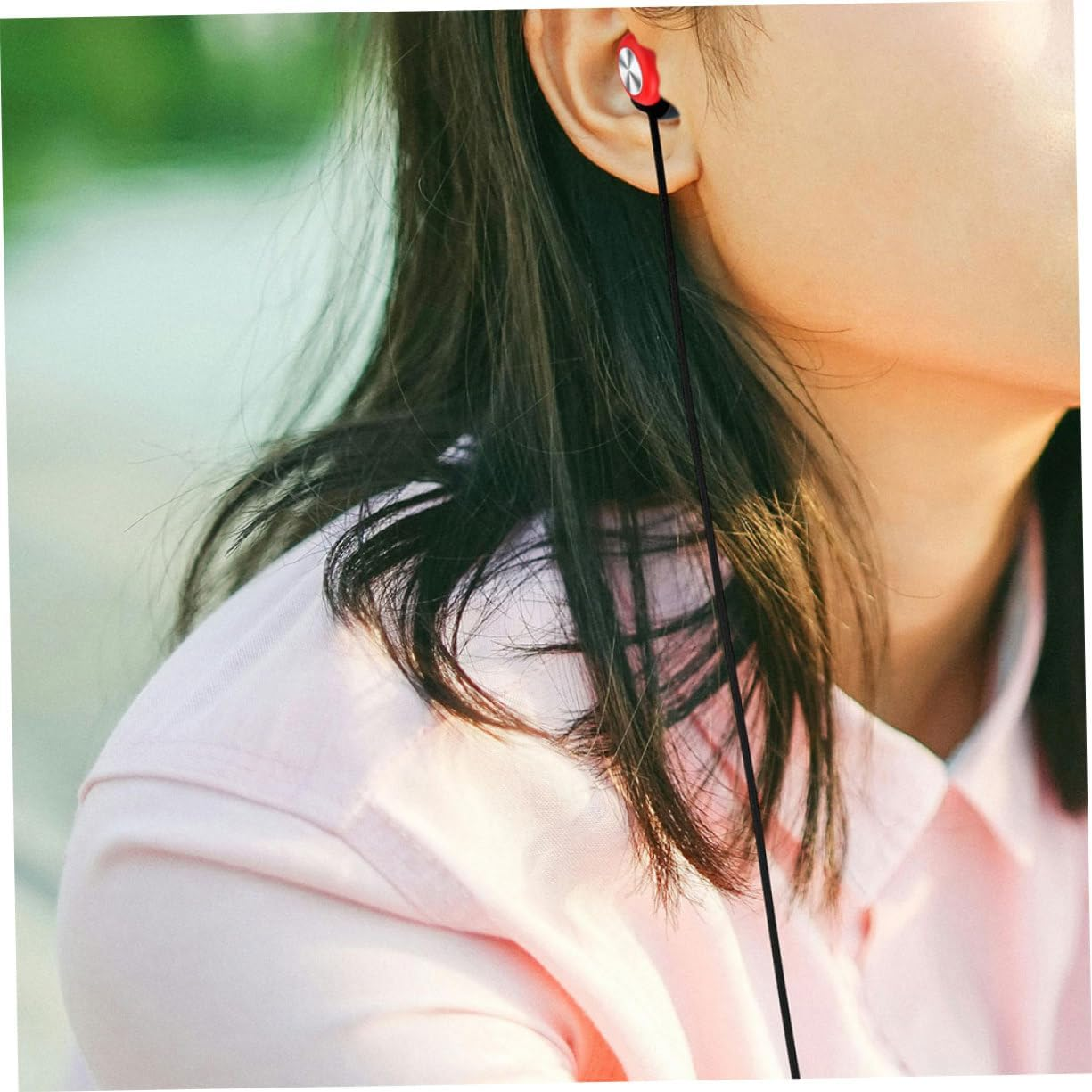 PAMINGONO Earbud Lanyard Flexible Silicone Earphone Strap Removable Replacement Earbud Holder Use as Ear Plugs Hanger Lanyard Strap While Exercising image number 5