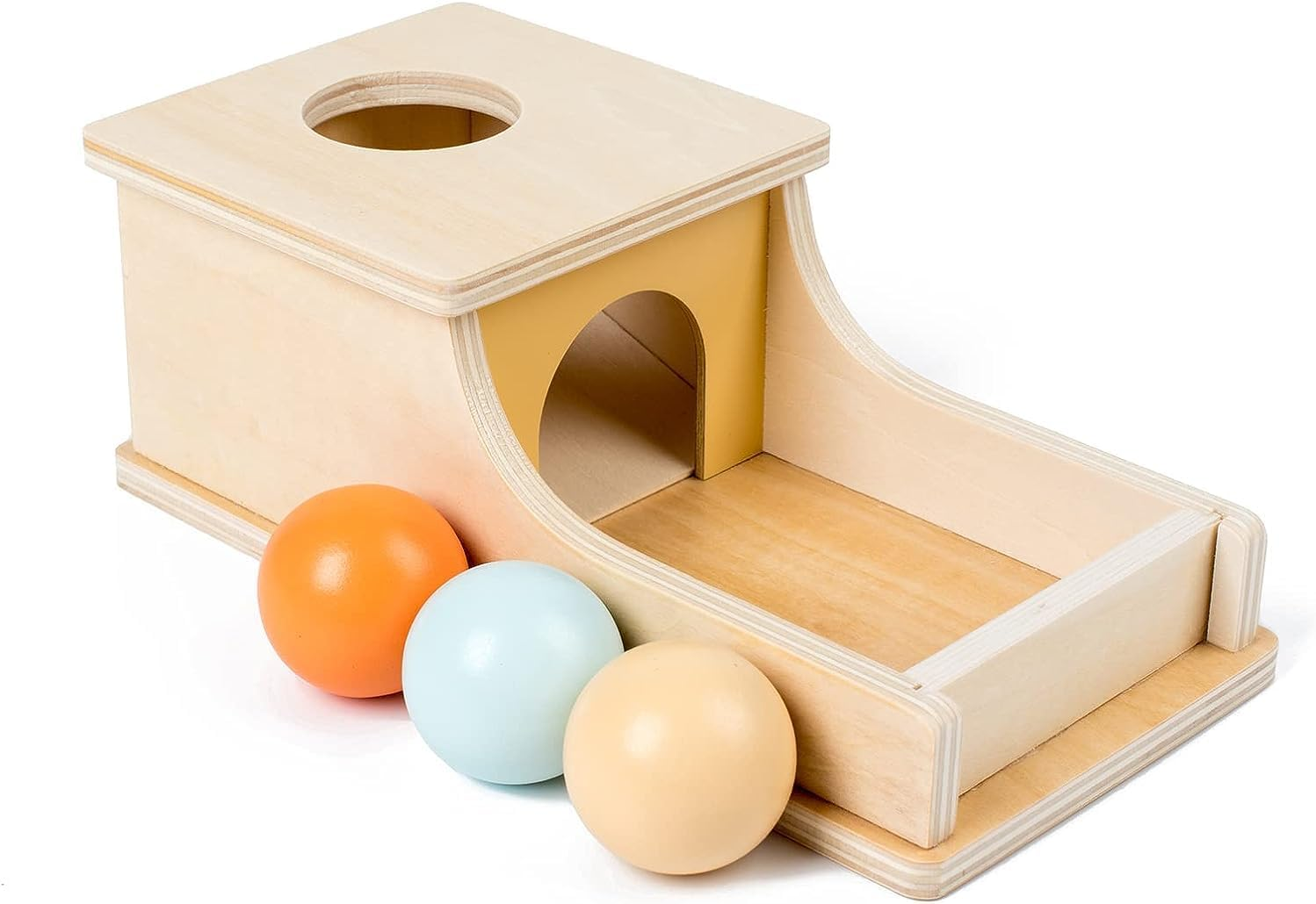 Edition Montessori Toys for Babies 6-12 Months Object Permanence Box Wooden Ball Drop Toy Play for 6 Month 1 2 3 Year Old Toddlers Infant Early Age Toy image number 6