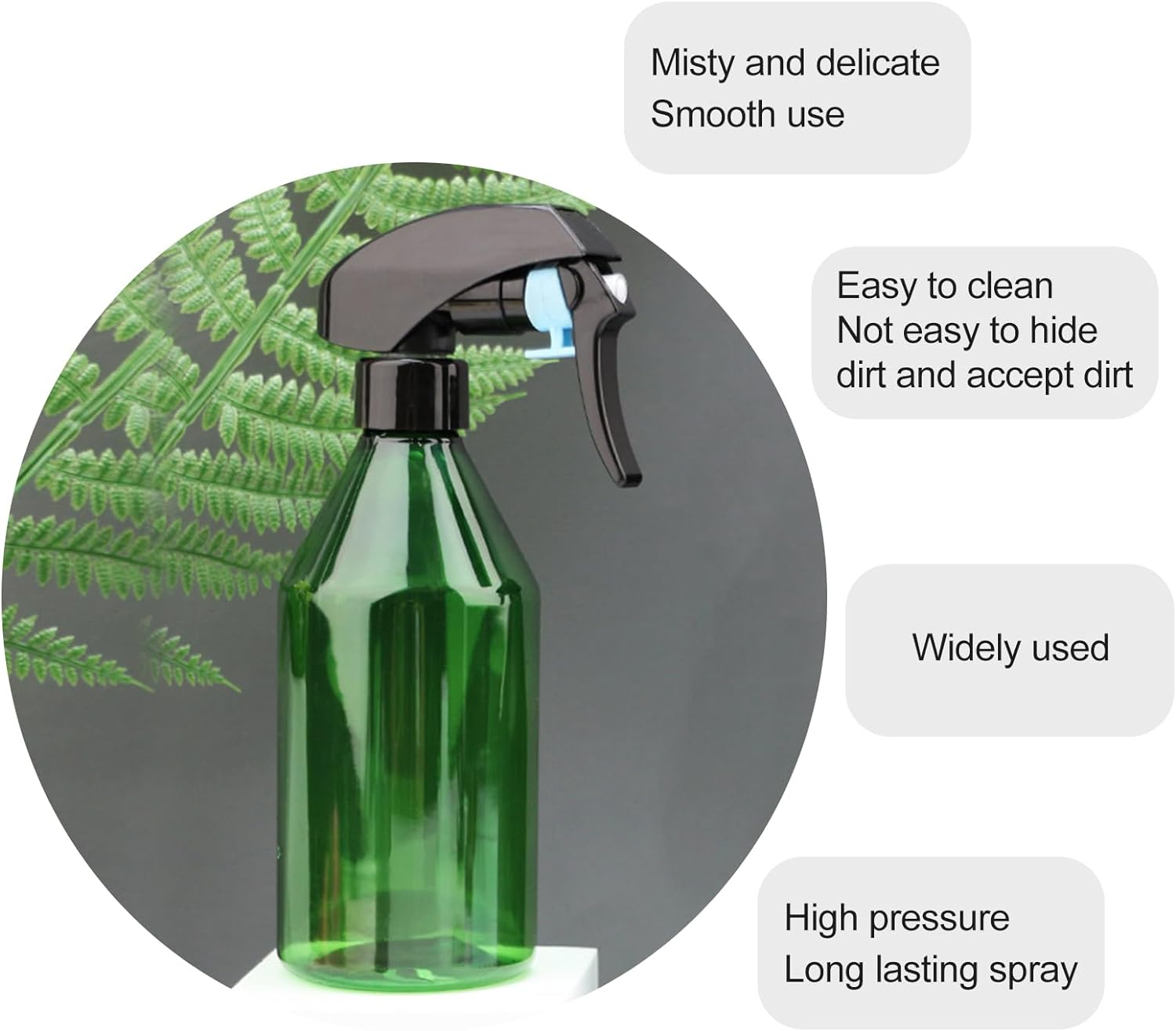 2Pcs Plant Spray Bottle,Fine Mist Spray Bottle for Cleaning Solution Gardening (Green) image number 1