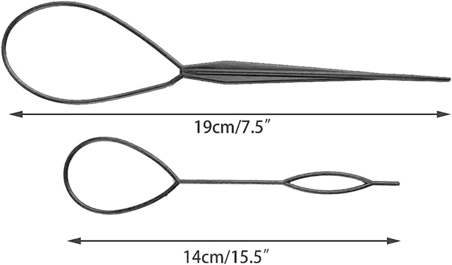 Hair Styling Tool Set Topsy Tail Ponytail Maker Braid Ladies Girl Clip Loop image number 1