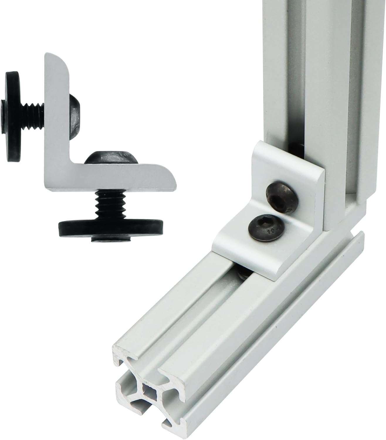 Evecad 25 Packs 1/4-20 Steel Standard Slide in T-Nut, 10 Series T Slot Accessories, Hardware Nuts for Aluminum Extrusion image number 3