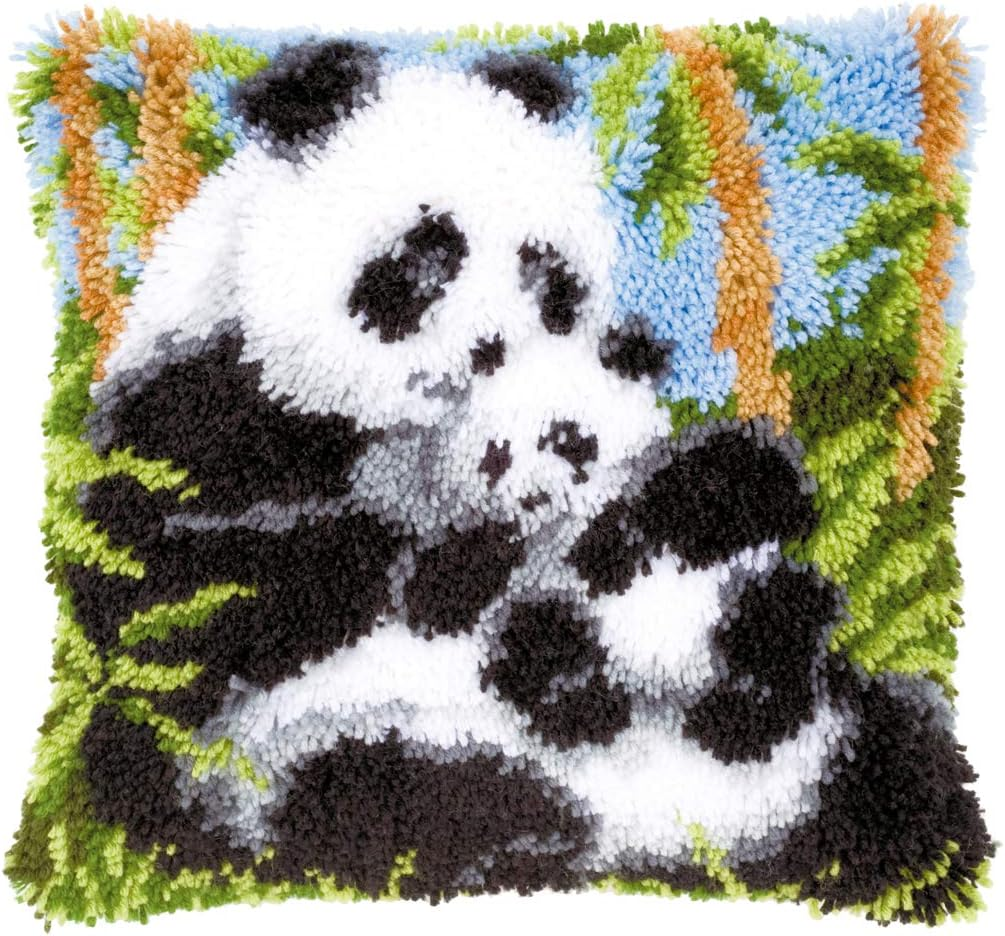 Vervaco Latch Hook KIT Panda Bear, Multi, One Size