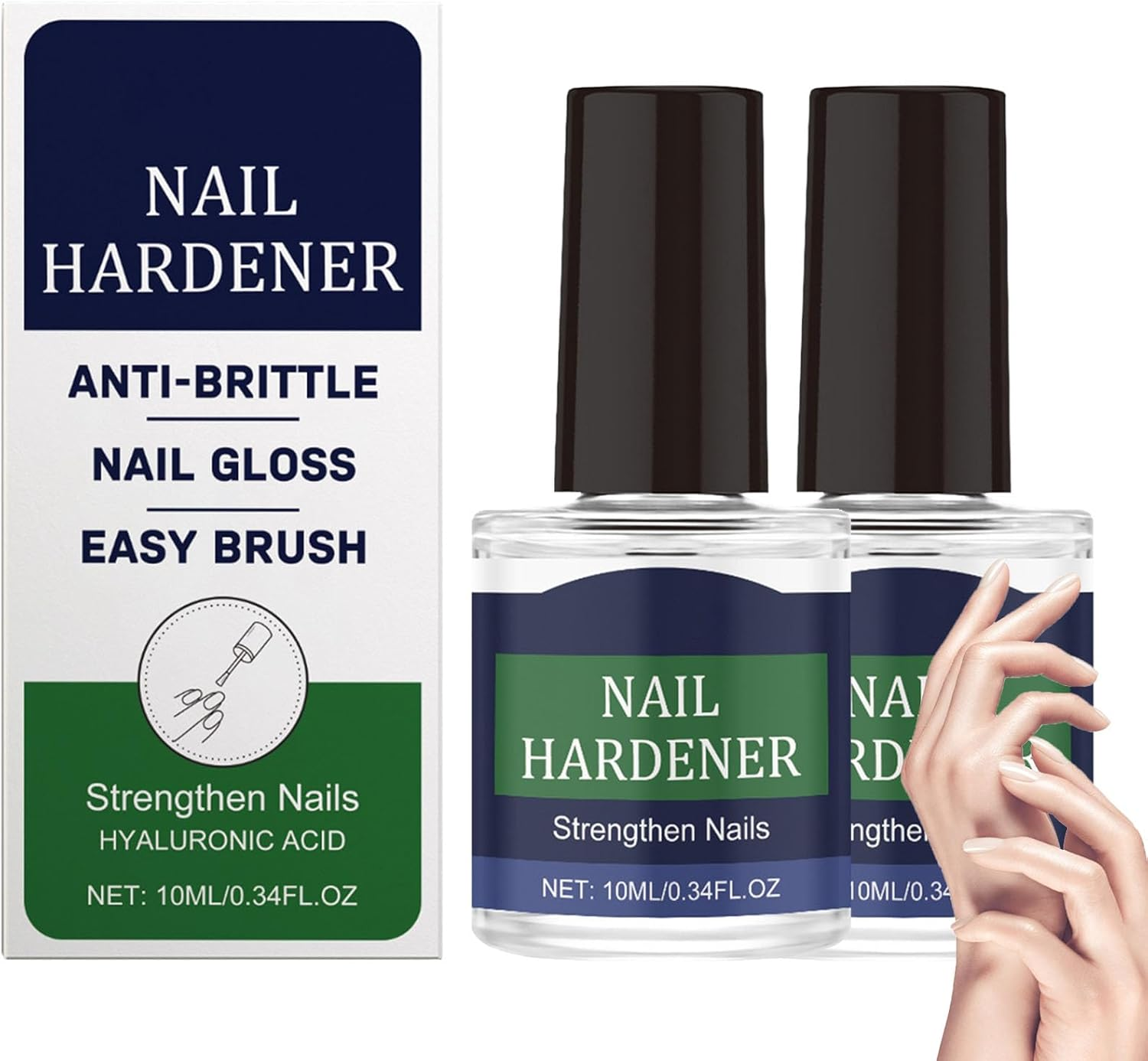 Hyaluronic Acid Nail Care, Nail Hardener for Weak Nails, Nails Strengthener for Dry Damaged, Nailes Growth Treatment Serum, Nailes Repair Growth Solution, Intense Moisture Treatment for Hydrated (2) image number 6
