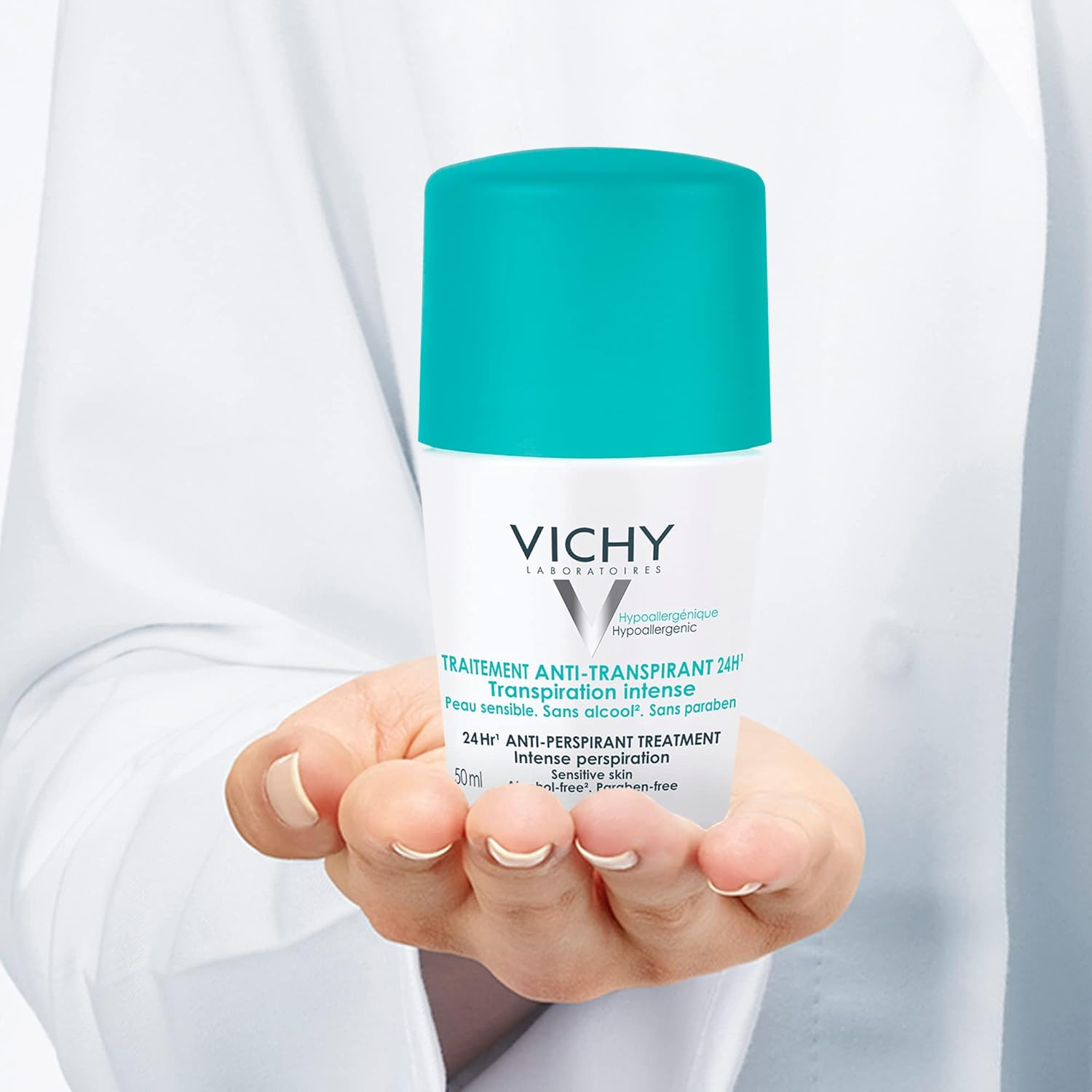 Vichy Intensive Anti-Perspirant 48 Hour Roll-On Deodorant 50 Ml image number 1