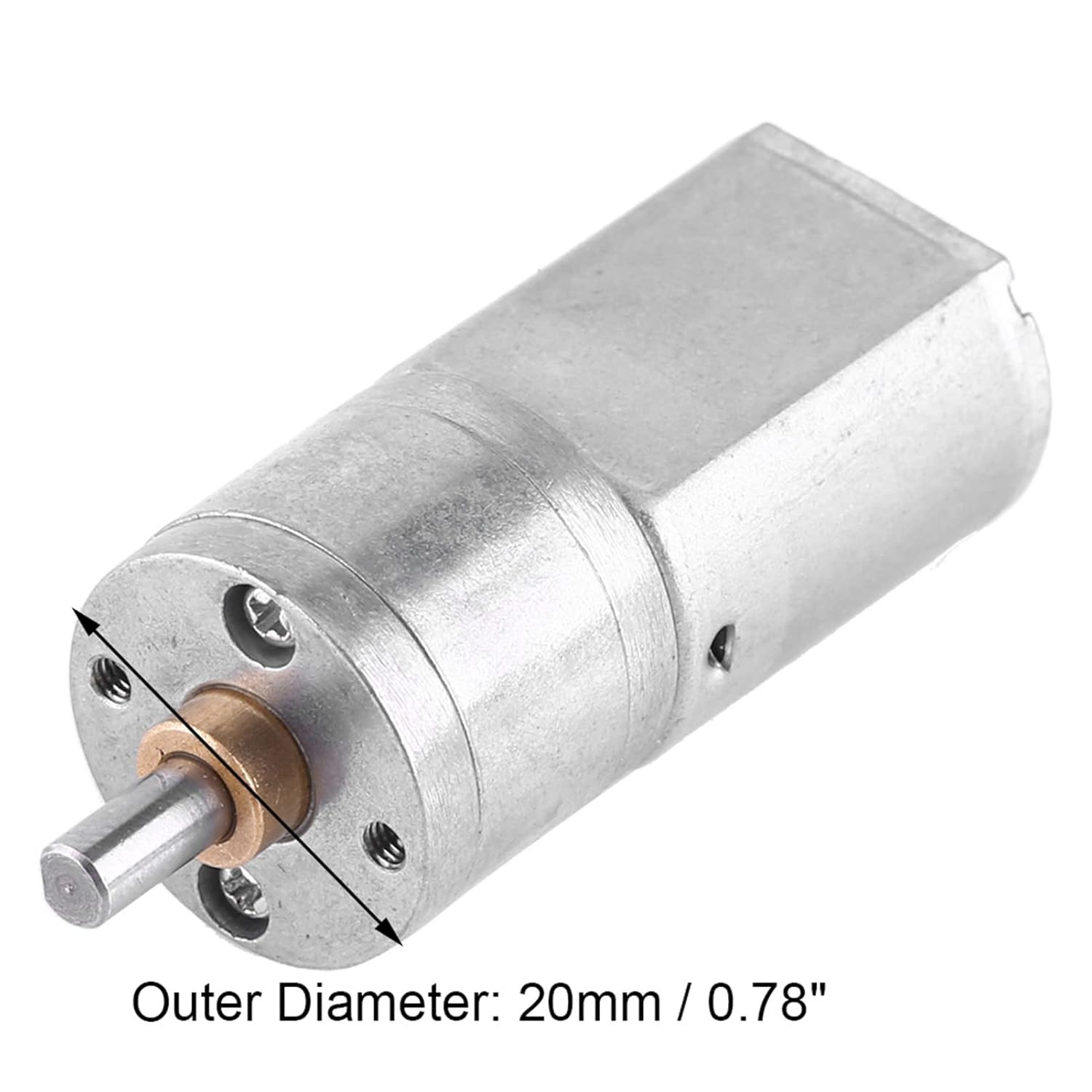 High Gear Motor, Full Metal Gears, 5 Speed Options, Electric Box, 12V DC, Outer Diameter 20Mm, with Full Metal, for Many Devices (12V 15RPM) image number 3