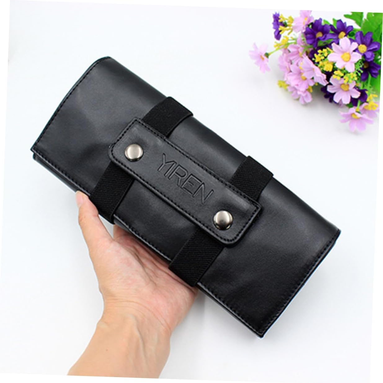 Beatifufu Barber Storage Bag Pu Leather Salon Scissor Holder Pouch for Haircut Tools at Barbershop image number 2