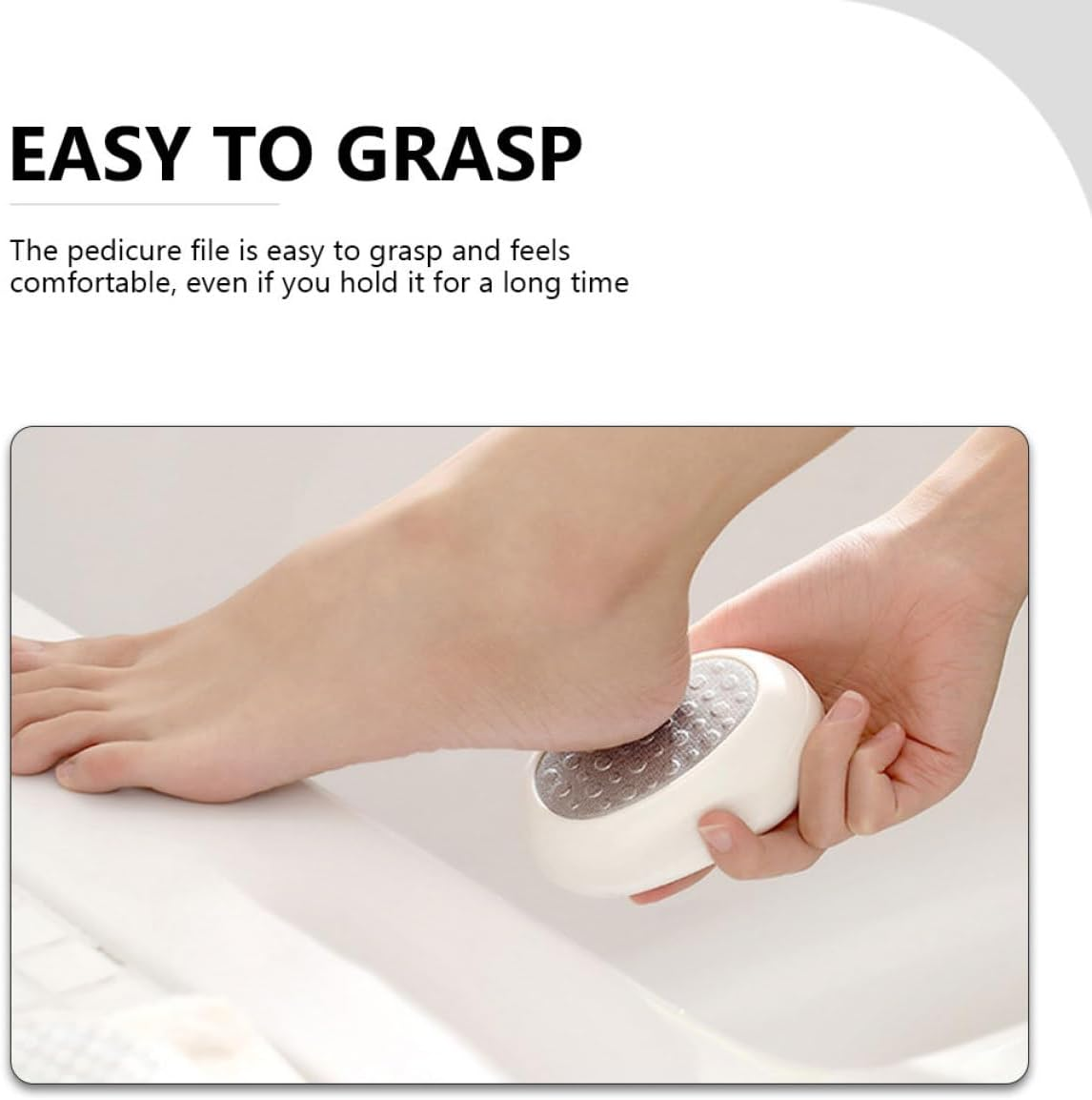 BAZEITFLOW Safe Sole Callus Remover Foot Skin File 3-In-1 Handheld Dead Skin Trimmer Foot Care Tool for Exfoliating and Removing Calluses image number 4