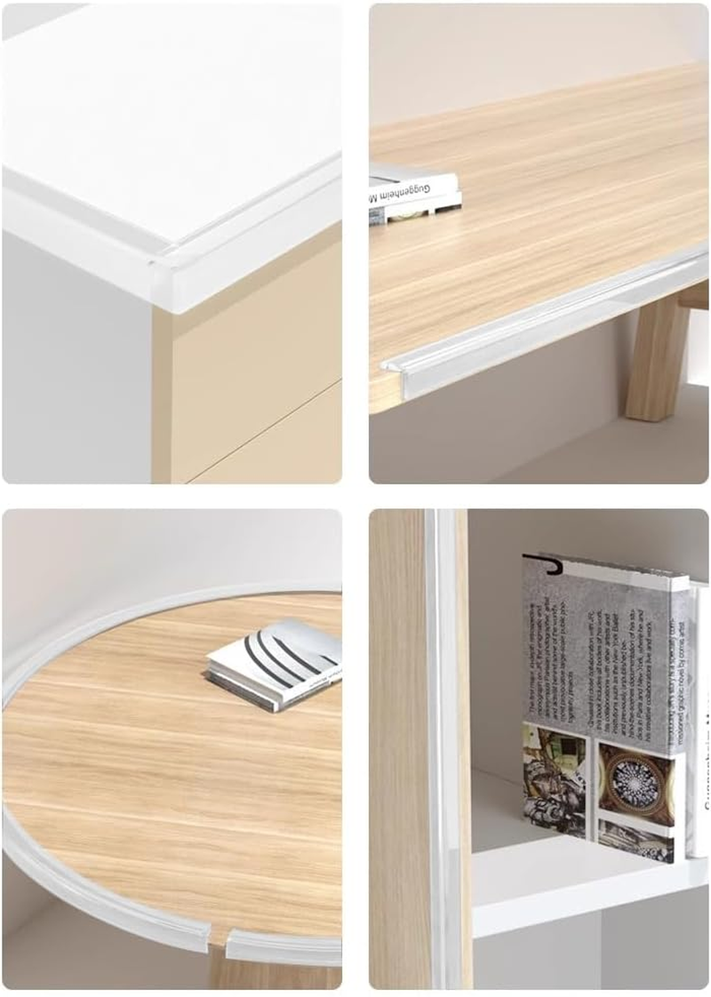 Silicone Corner Protectors Edge Guards with Strong Stickiness, Baby Proof Corner Covers and Bumpers Cushion Top Grade 8Pcs（Edge） (Transparent) image number 3