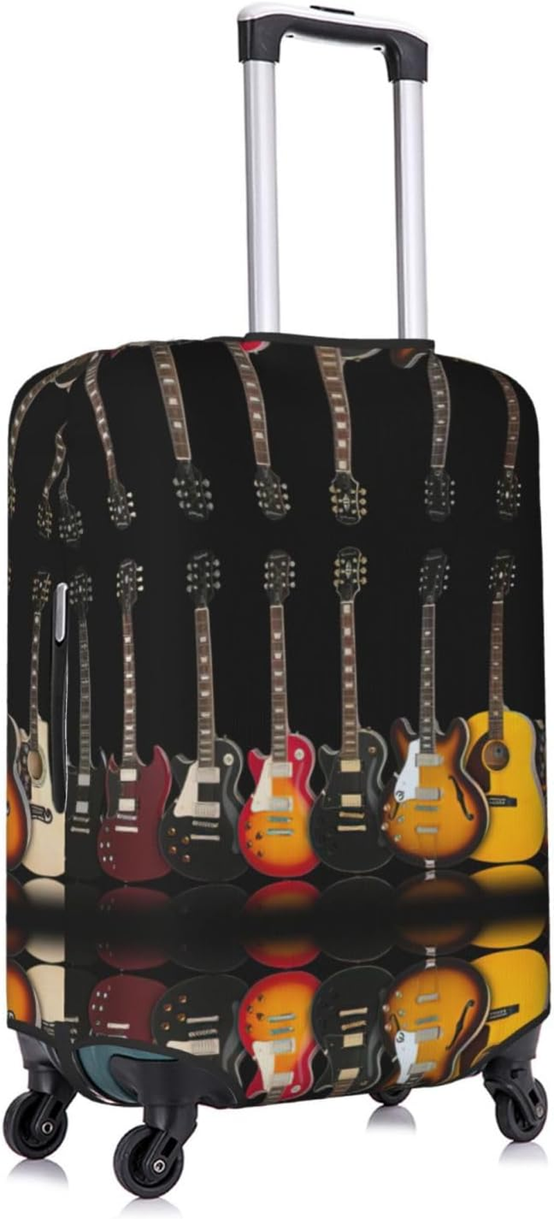 Odddot Electric Guitar Print Travel Luggage Cover,Suitcase Protector Cover, Washable Baggage Covers,For 18-32 Inch Luggage, Electric Guitar, Large image number 2