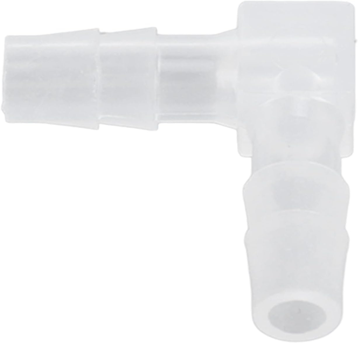 10Pcs Elbow Hose Barb Plastic Fitting for Pump Tube Silicone Tube Smooth Inner Wall Pharmaceutical Food and Beverage (6Mm) (6Mm) image number 1
