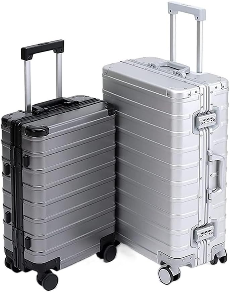 BIRJXVTO Carry-On Suitcase Luggage Suitcases with Wheels Aluminum Magnesium Alloy Carry on Luggage Large Capacity Suitcase Carry-On Suitcases Carry on Luggages image number 3