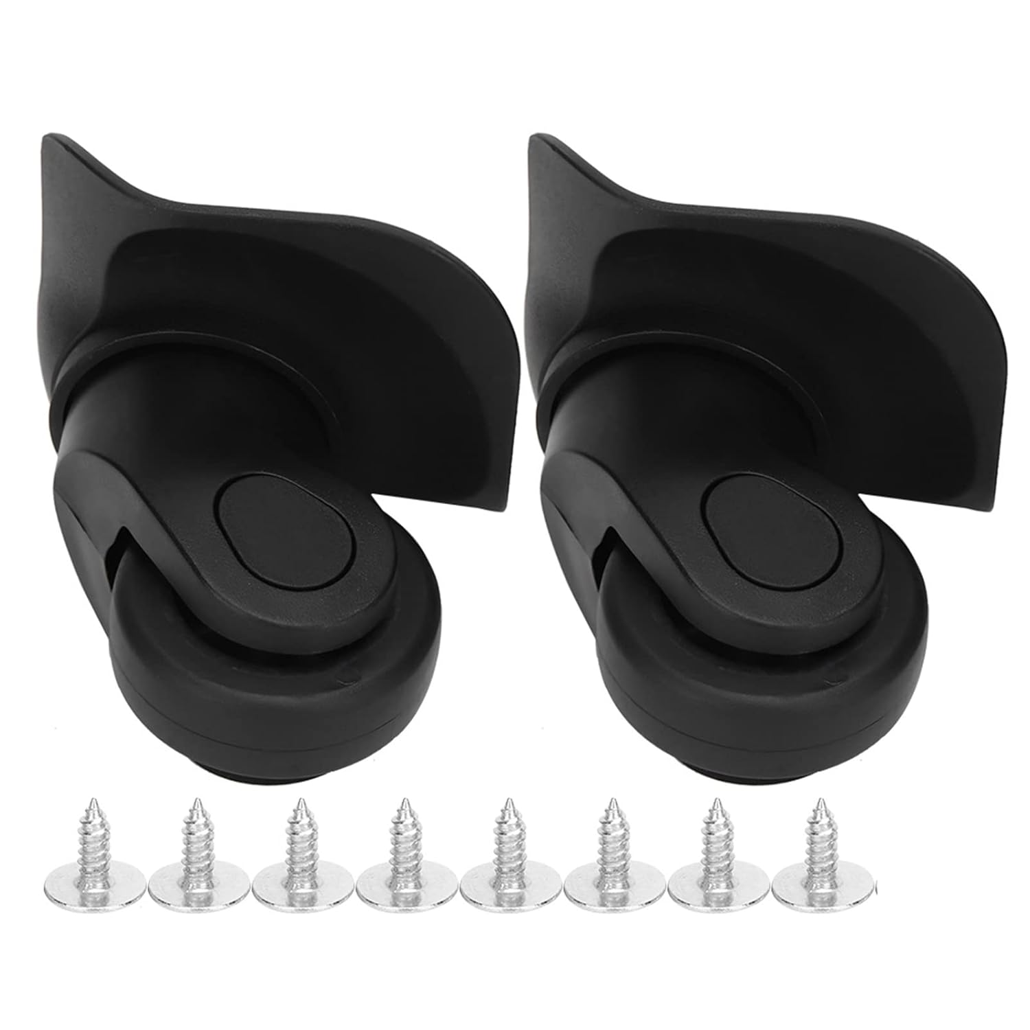 RASTKY Luggage Replacement Wheel a Pair Black Suitcase Single Row Wheel Luggage Supplies - Outdoor Gear