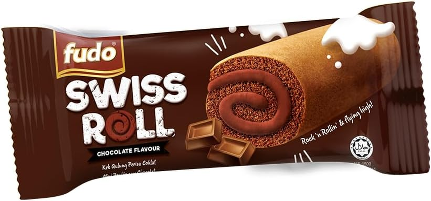 Oriental Fudo Swiss Roll Chocolate Flavour, 18 G (Pack of 24) image number 4