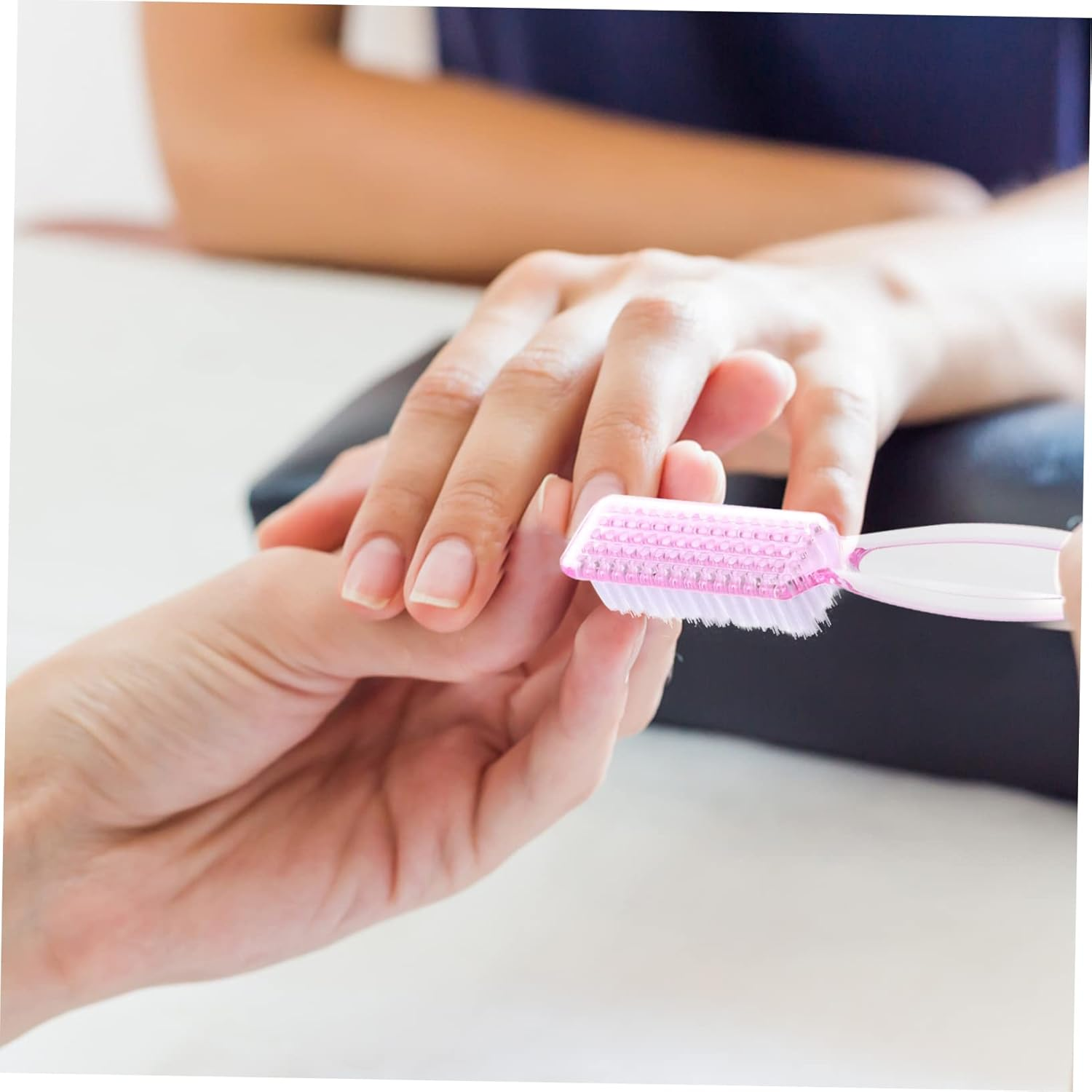 SHERCHPRY 8Pcs Nail Art Cleaning Brush Professional Nail Tech Tools Pp Material Ergonomic Handle Compatible image number 4