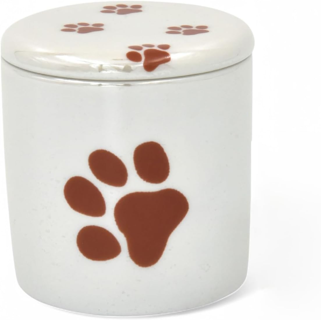 Takumistyle Select Dog and Cat Shared Feeding Urn (2 Size Urn with Lid, Silicone Gasket), Angel, Pearl, Pearl White, Made in Japan