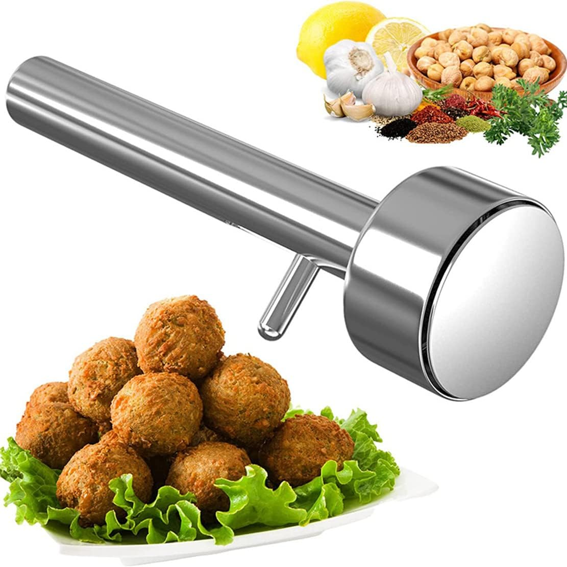 Meatballs and More Stainless Steel Meatball Machine Non-Stick Meatball Maker|Easy to Scoop up and Put Down image number 1