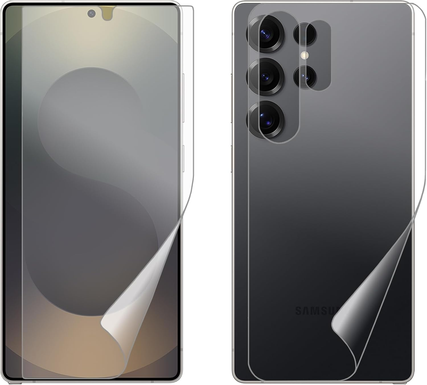 Soft Screen Protector Phone Guard Compatible With/Replacement for Samsung Galaxy S23 (Soft Film Front, S23)