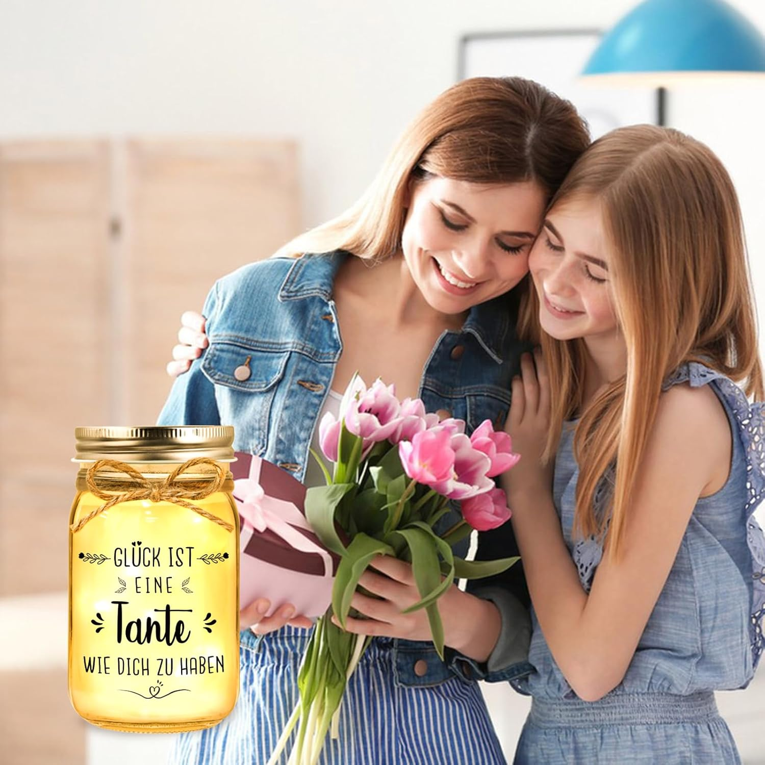 Hiipeefeel Best Aunt Gift, LED Bottle Light, Favourite Aunt, Birthday Gift, Mother'S Day Gift, Mother'S Day Gift, Christmas image number 3