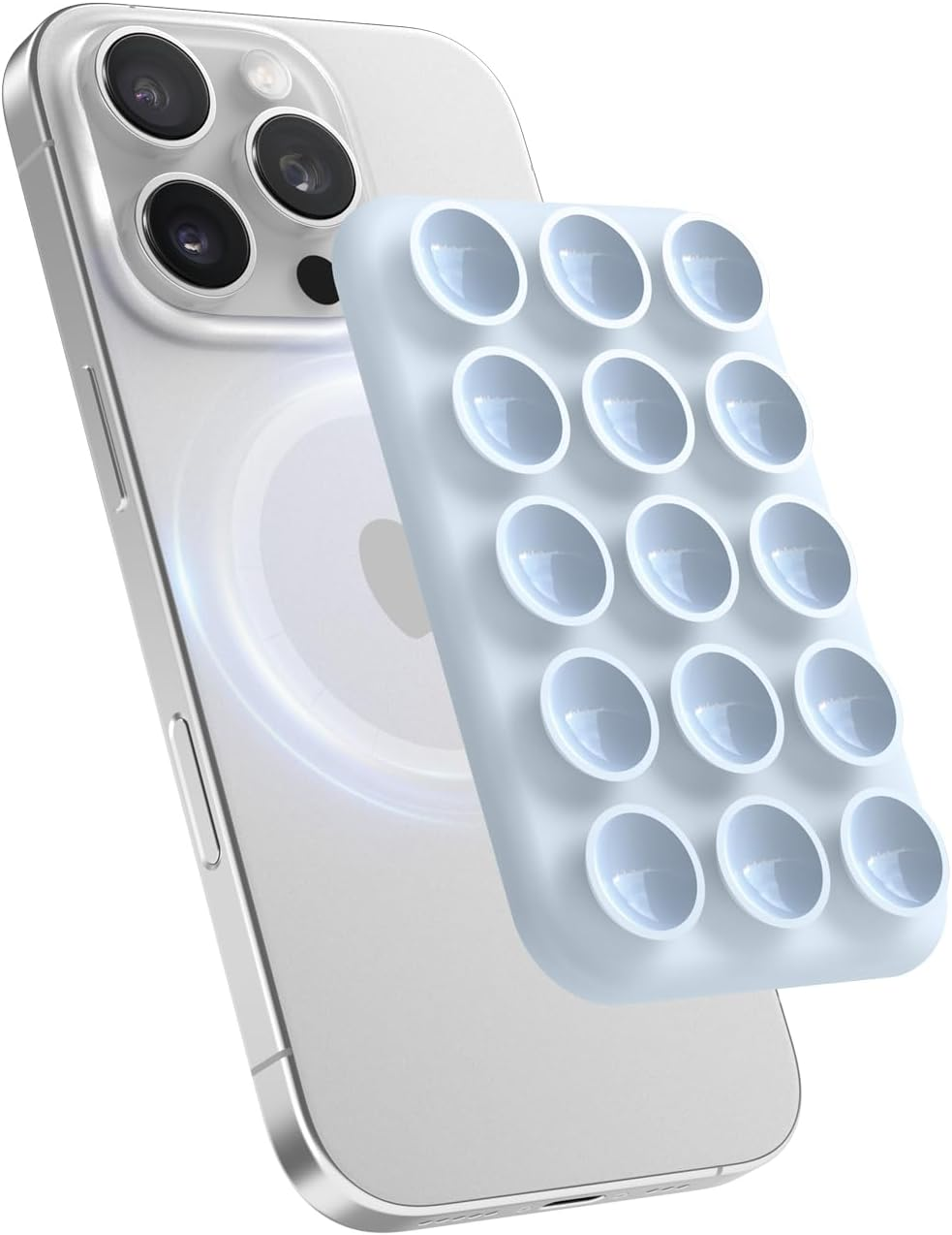 Elago Magnetic Suction Cup Phone Mount Compatible with Magsafe Case, Removable Silicone Sticky Grip Holder for Iphone, Hands-Free Selfies/Video for Tiktok&Instagram Influencer/Creator (Black)