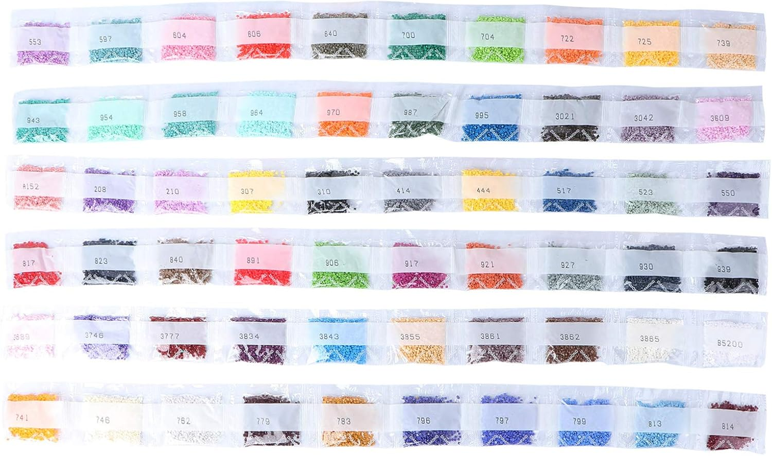 Ciieeo Diamond Drawing Square Diamond Beads for DIY Art Resin Rhinestone Painting Accessories Perfect for Decorations image number 6