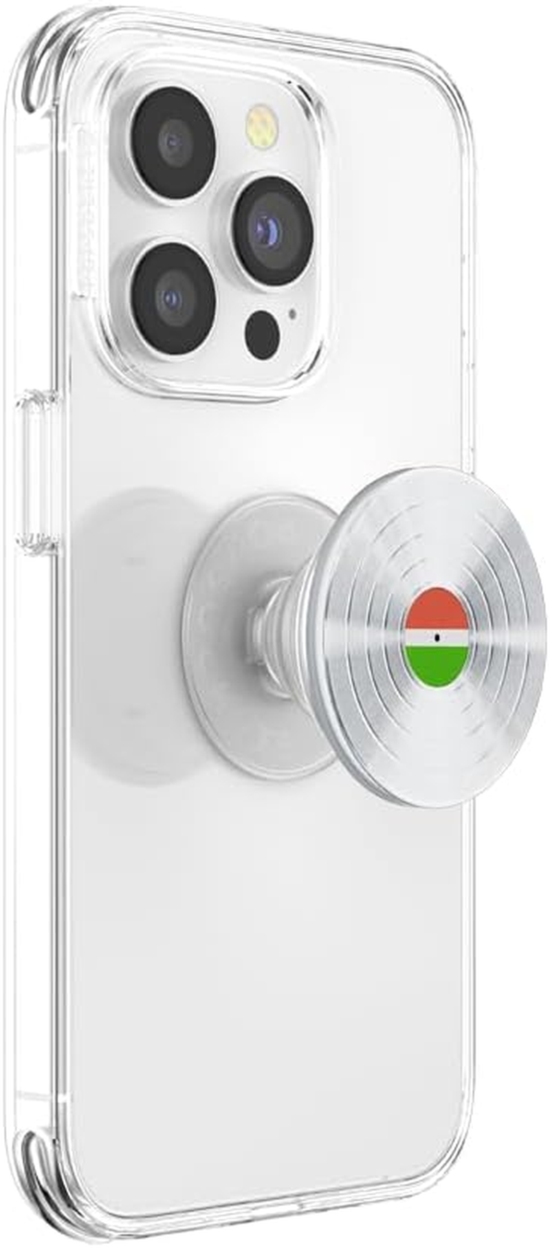 Popsockets Phone Grip with Expanding Kickstand, Adhesive Grip - Silver