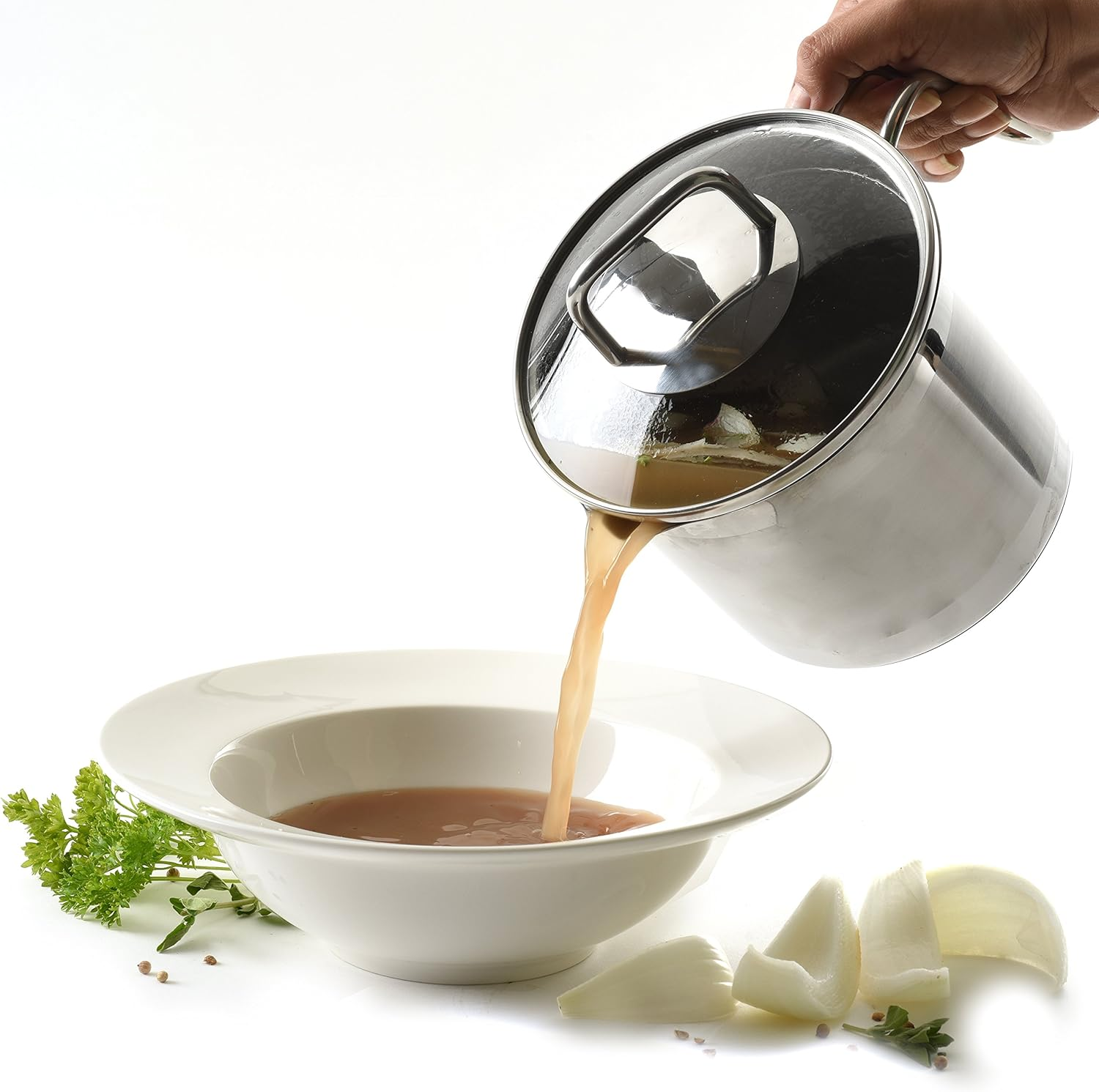 Norpro Krona 8 Cup Multi Pot with Straining Lid image number 3