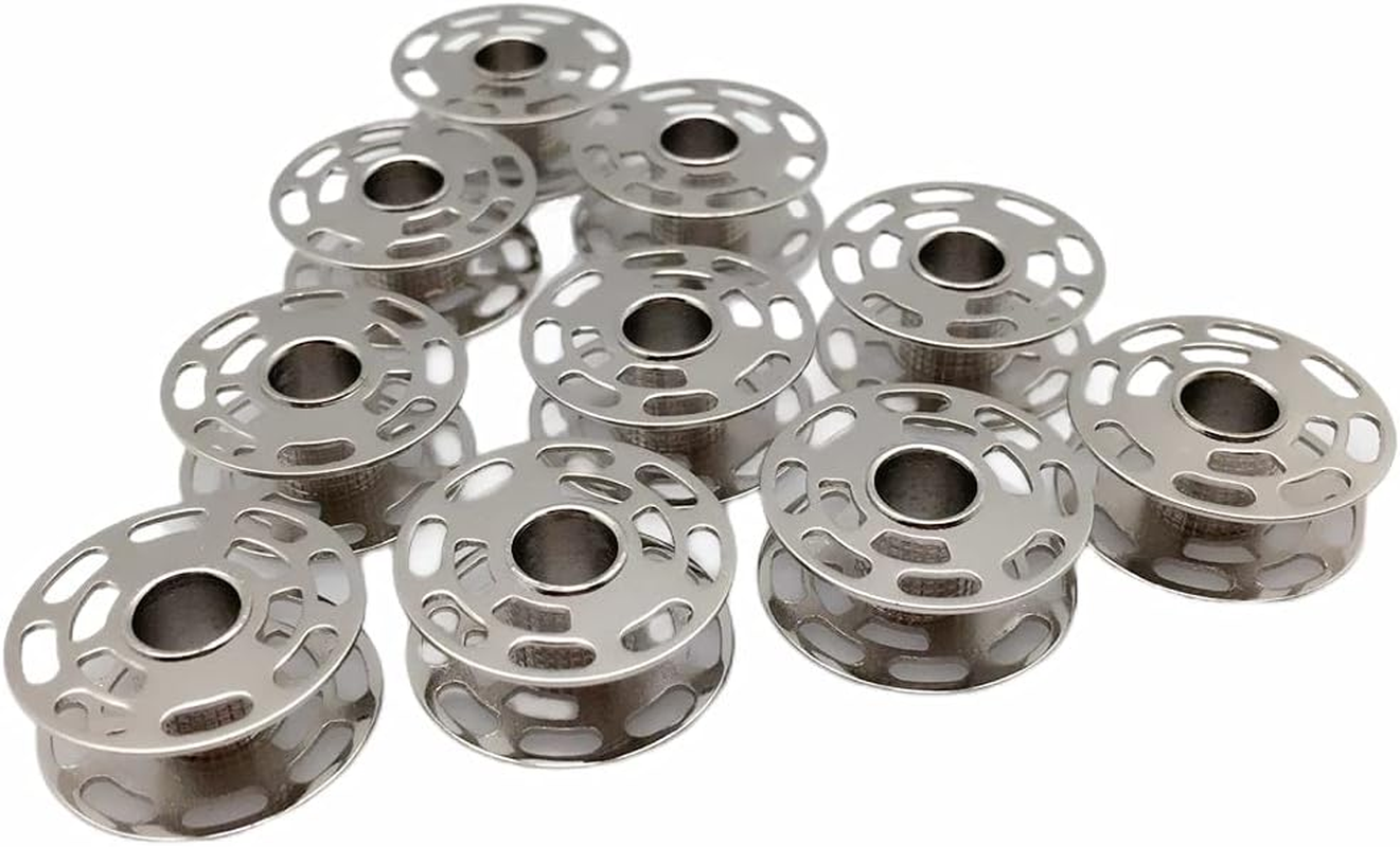 FQTANJU 10 Pieces Bobbins, Part Number # 0060265000QW - BERNINA 180 185 190 200 435 450 640 730E 1000 1630, 10 Pieces