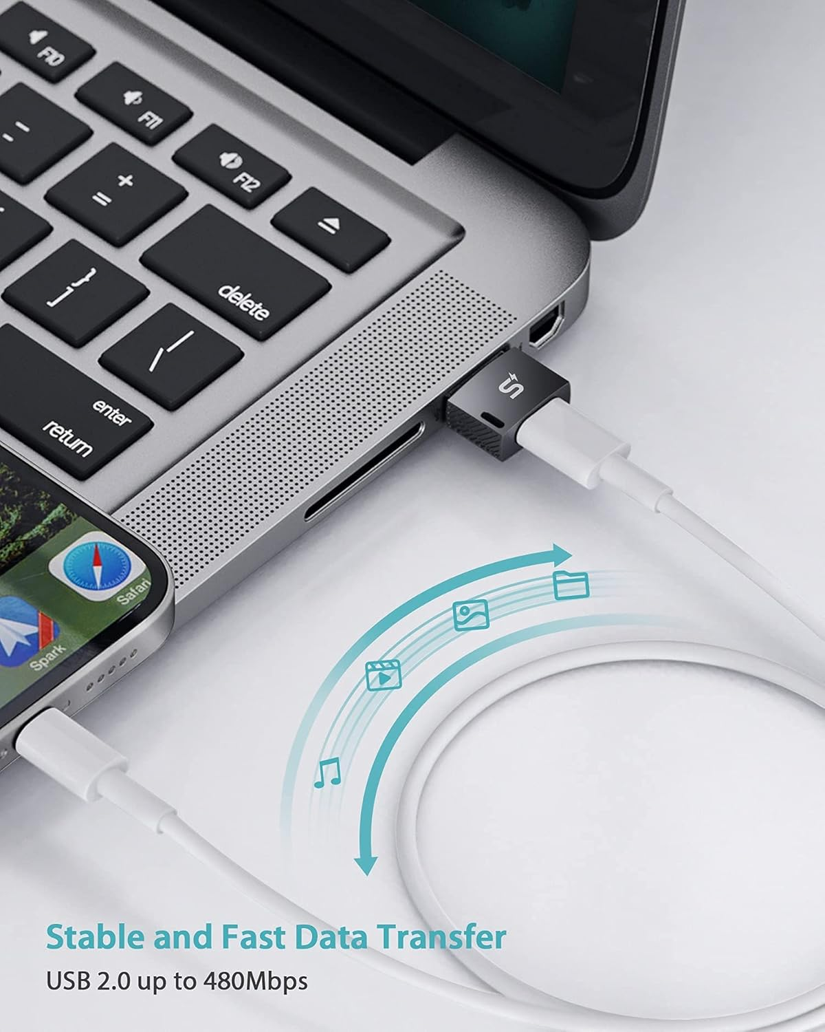 Stouchi USB C to USB a Adapter (2Pack), Type C Female to USB Male Charger Cable Converter for Iphone 15 14 13 Pro Max, Ipad 2024, Samsung Galaxy Note 20 S24 S23, Google Pixel 8 Pro image number 4